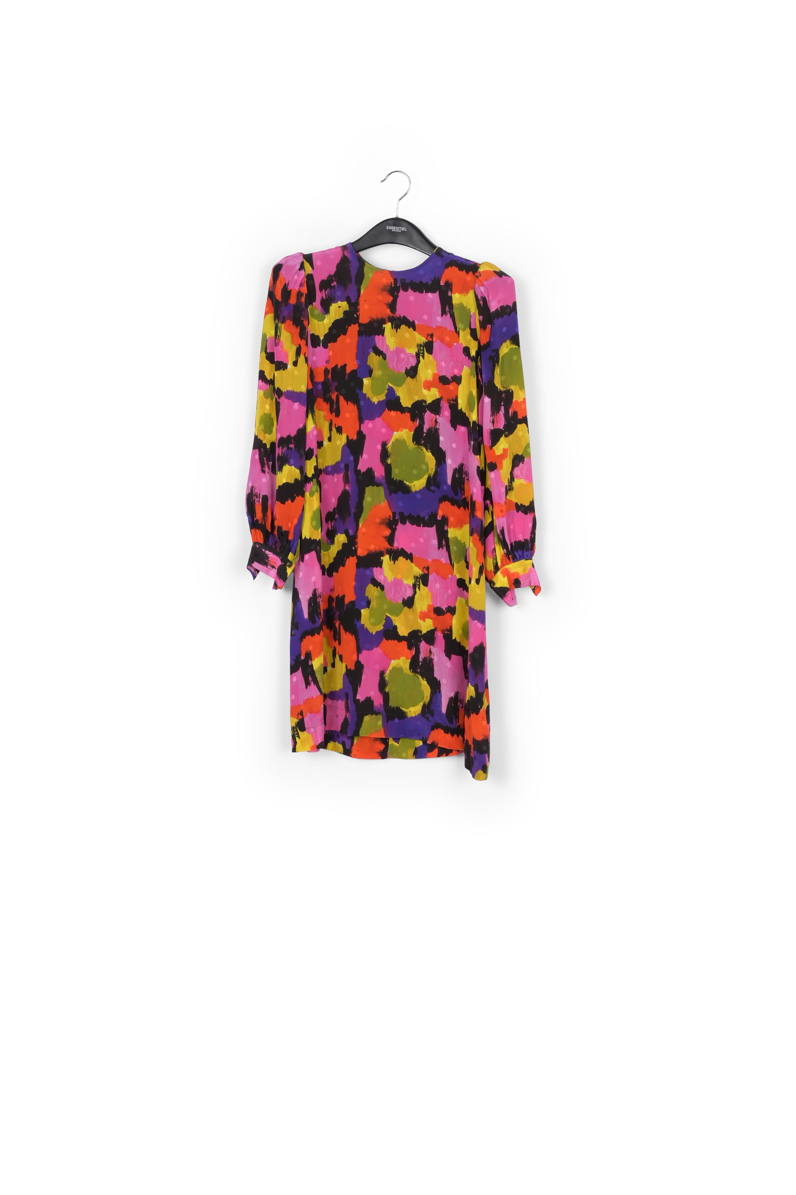 Colorful silk jacquard mini dress RE—SSENTIEL | Essentiel second hand