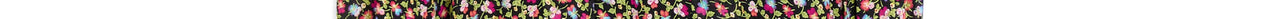 Midi-jurk met riem en zwarte, lichtgroene en fuchsia bloemenprint Faume - seconde main