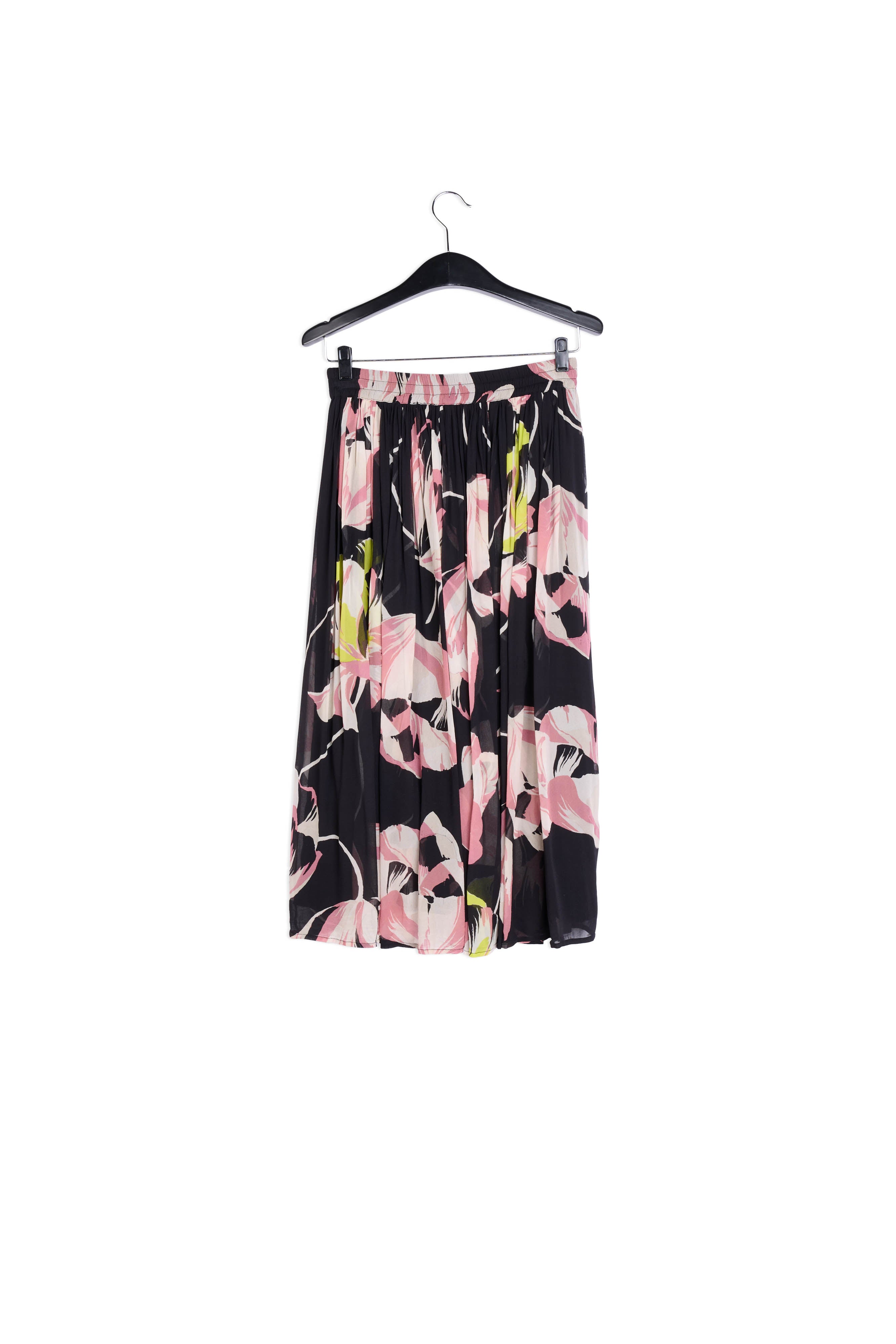 Black and off-white dotted maxi skirt RE—SSENTIEL | Essentiel second hand