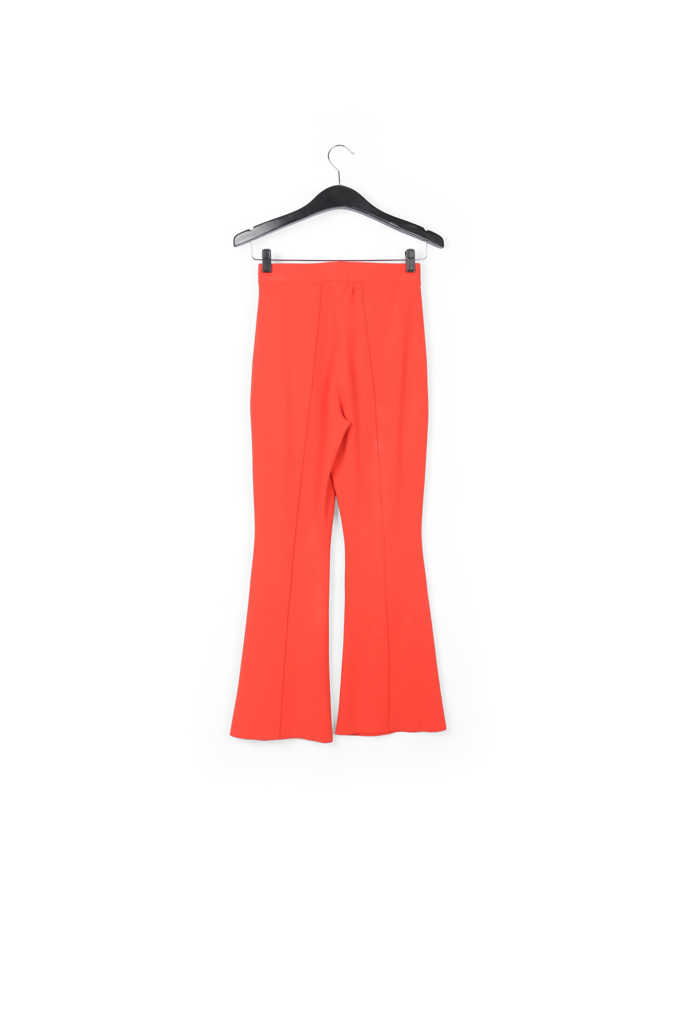 Red structured knit pants RE—SSENTIEL | Essentiel second hand