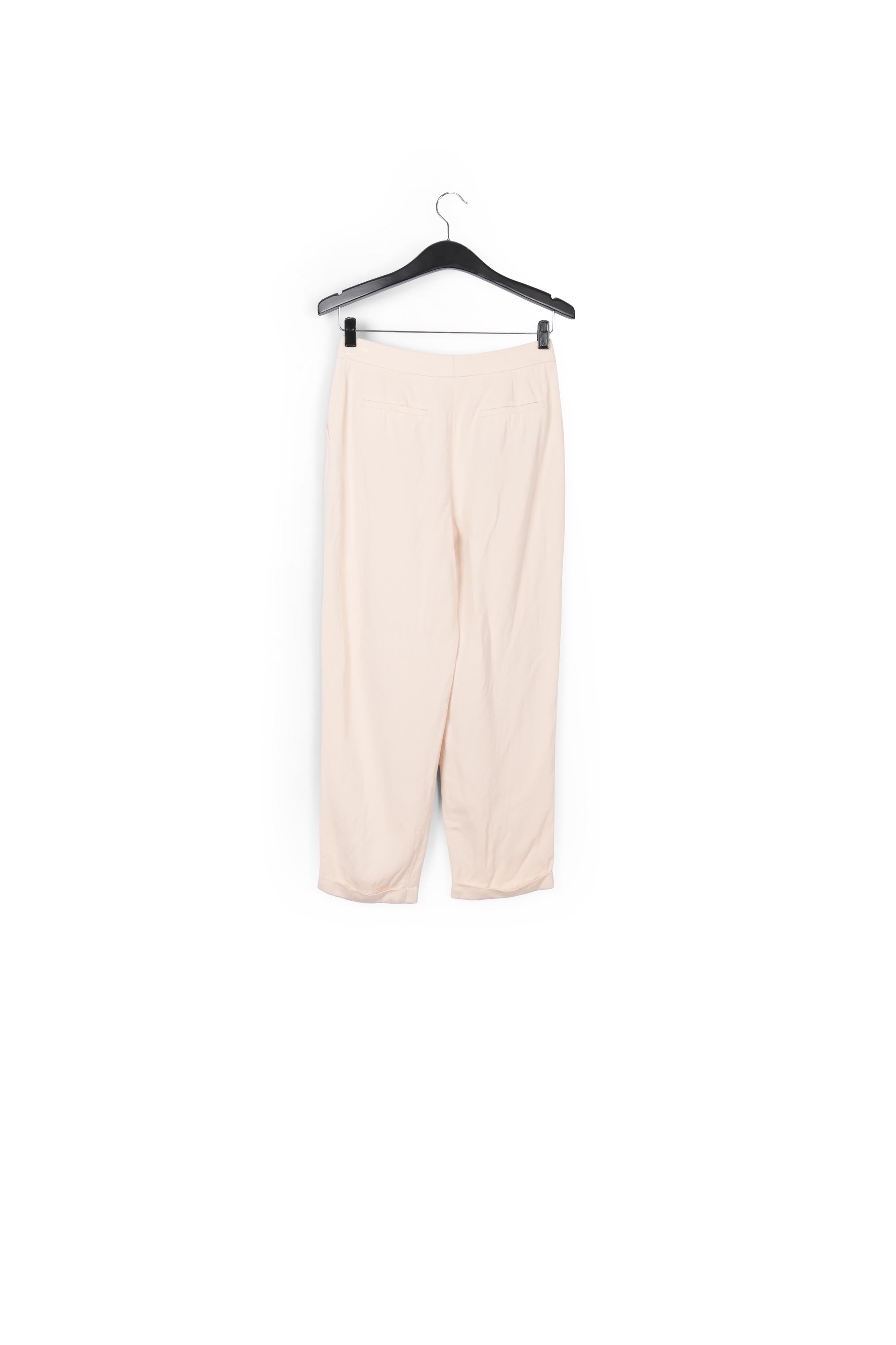 Gebroken witte broek met middelhoge taille RE—SSENTIEL | Essentiel second hand