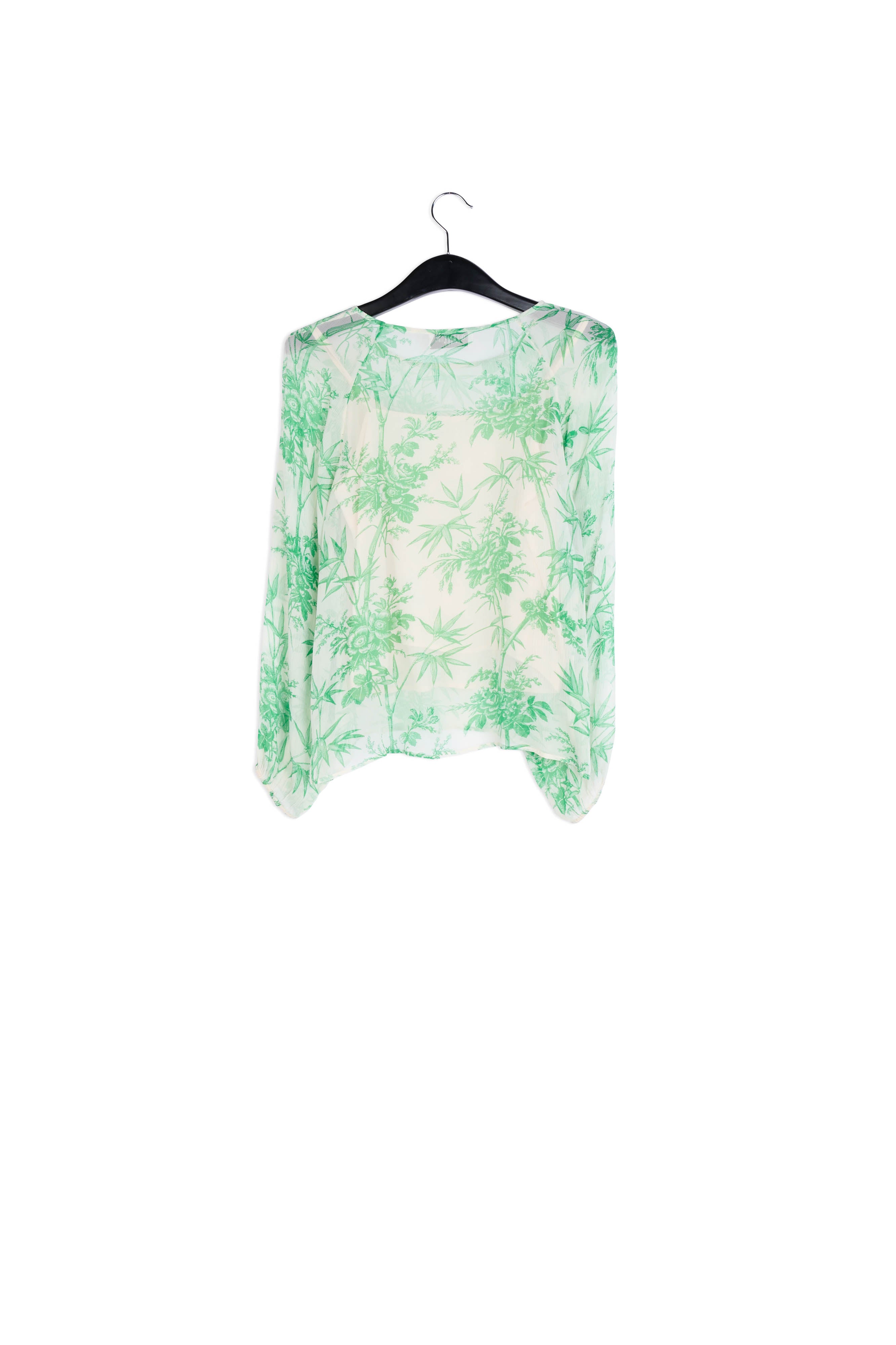 Light sheer silk top with dot print RE—SSENTIEL | Essentiel second hand