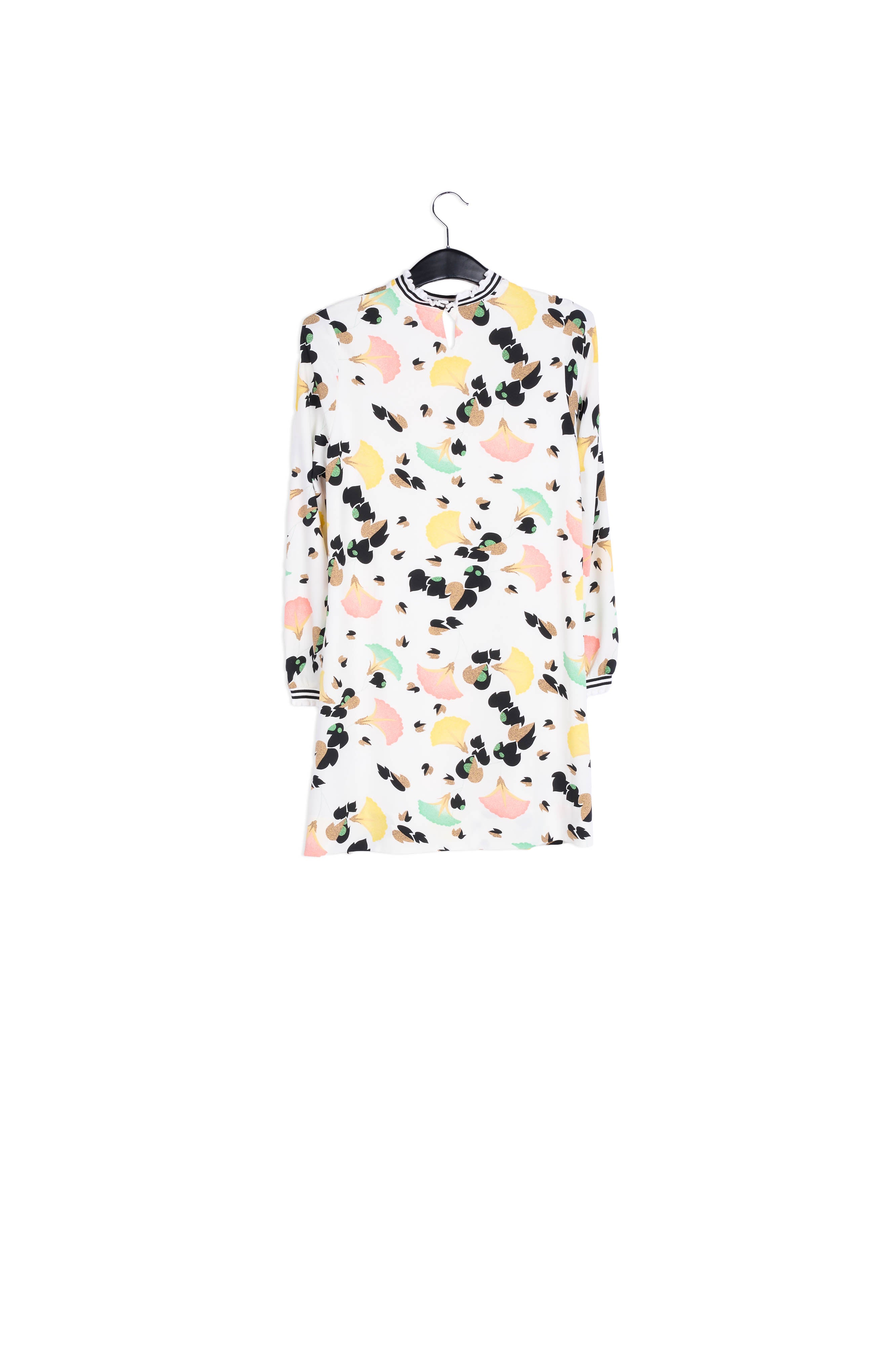 Red shirt with multicolored floral print RE—SSENTIEL | Essentiel second hand