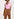 Pink linen V-neck T-Shirt Faume - seconde main