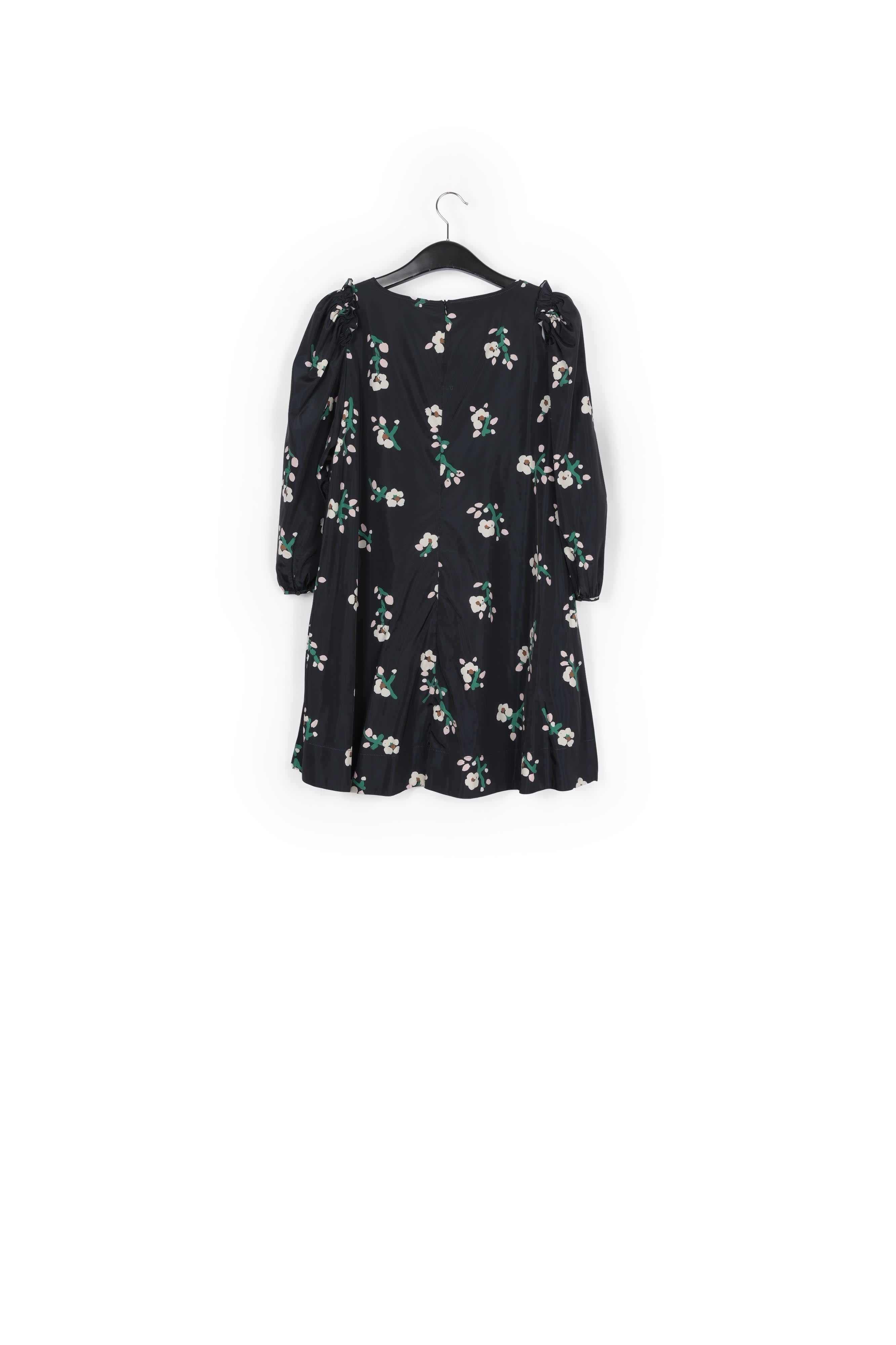 Black taffeta mini dress RE—SSENTIEL | Essentiel second hand