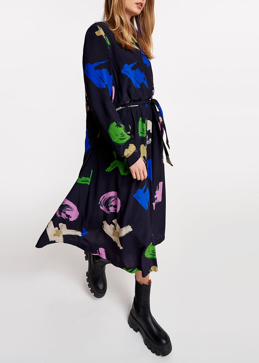 Aspiration wide mididress RE—SSENTIEL | Essentiel second hand