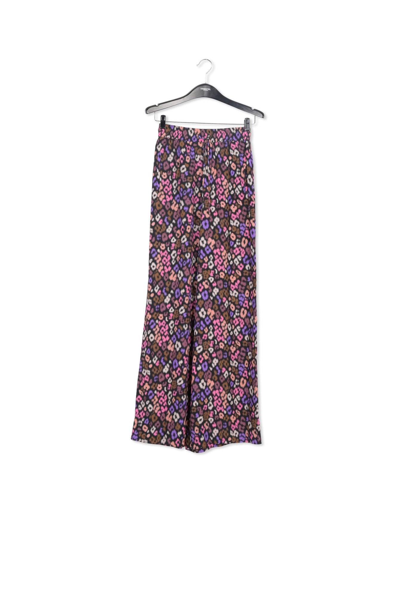 Multicolor leopard print wide-leg pants RE—SSENTIEL | Essentiel second hand