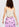 Roze rok met volantzoom en bloemenprint Faume - seconde main