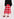 Red and pink check midi skirt Faume - seconde main