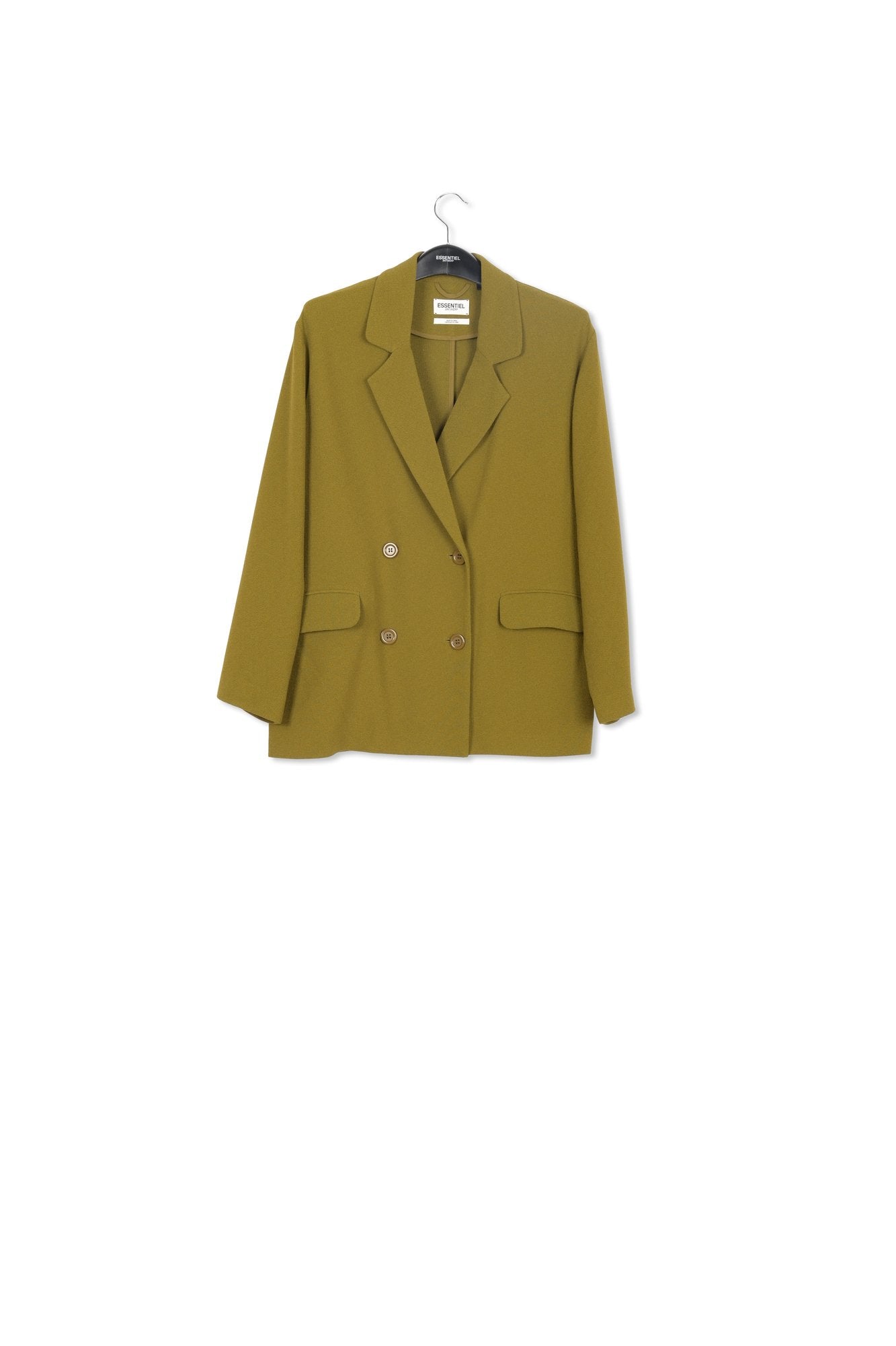 Blazer croisé kaki RE—SSENTIEL | Essentiel second hand
