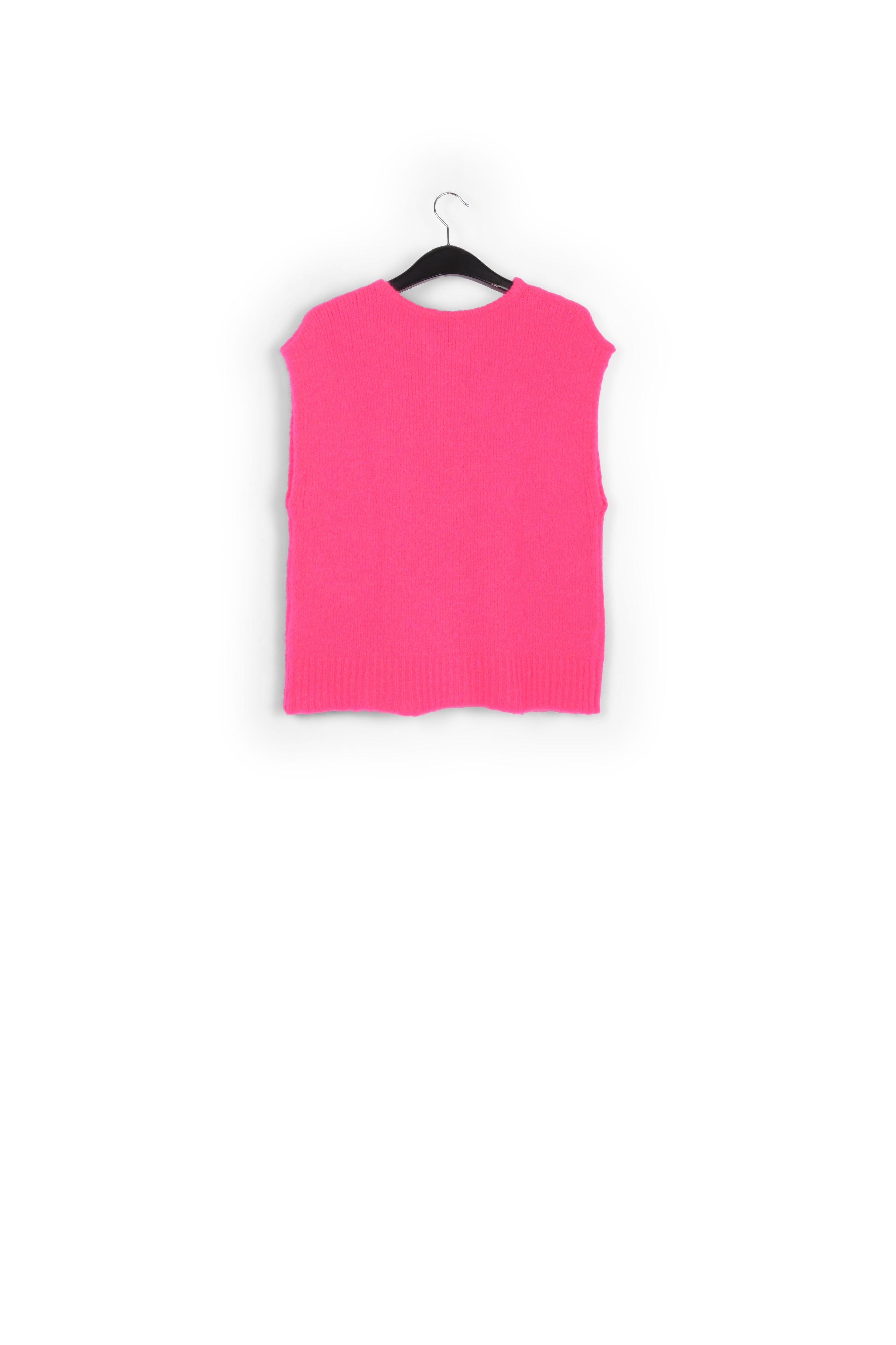 Cardigan sans manches en mohair mélangé rose néon RE—SSENTIEL | Essentiel second hand