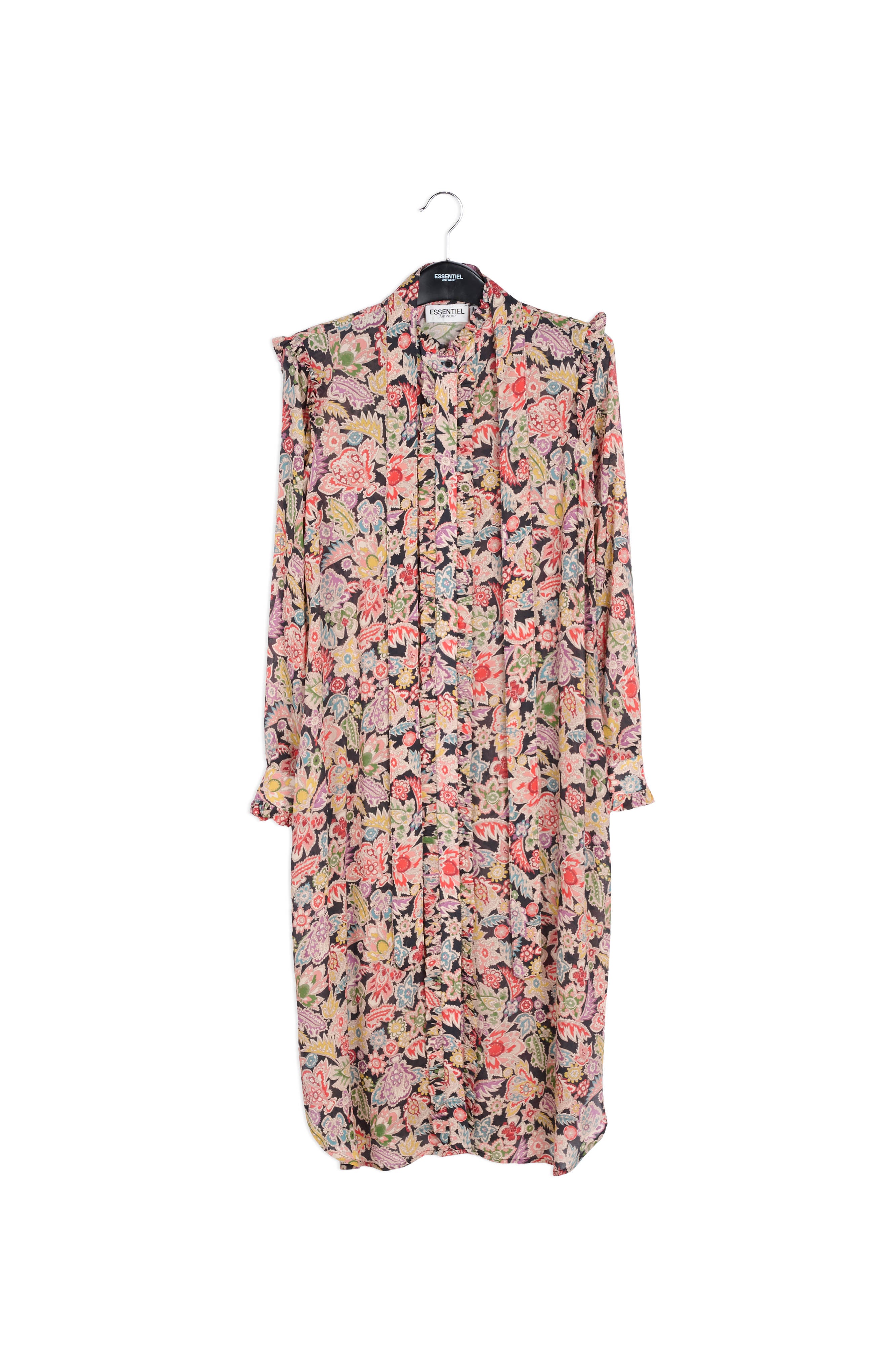 Long mulitcolored shirt dress RE—SSENTIEL | Essentiel second hand