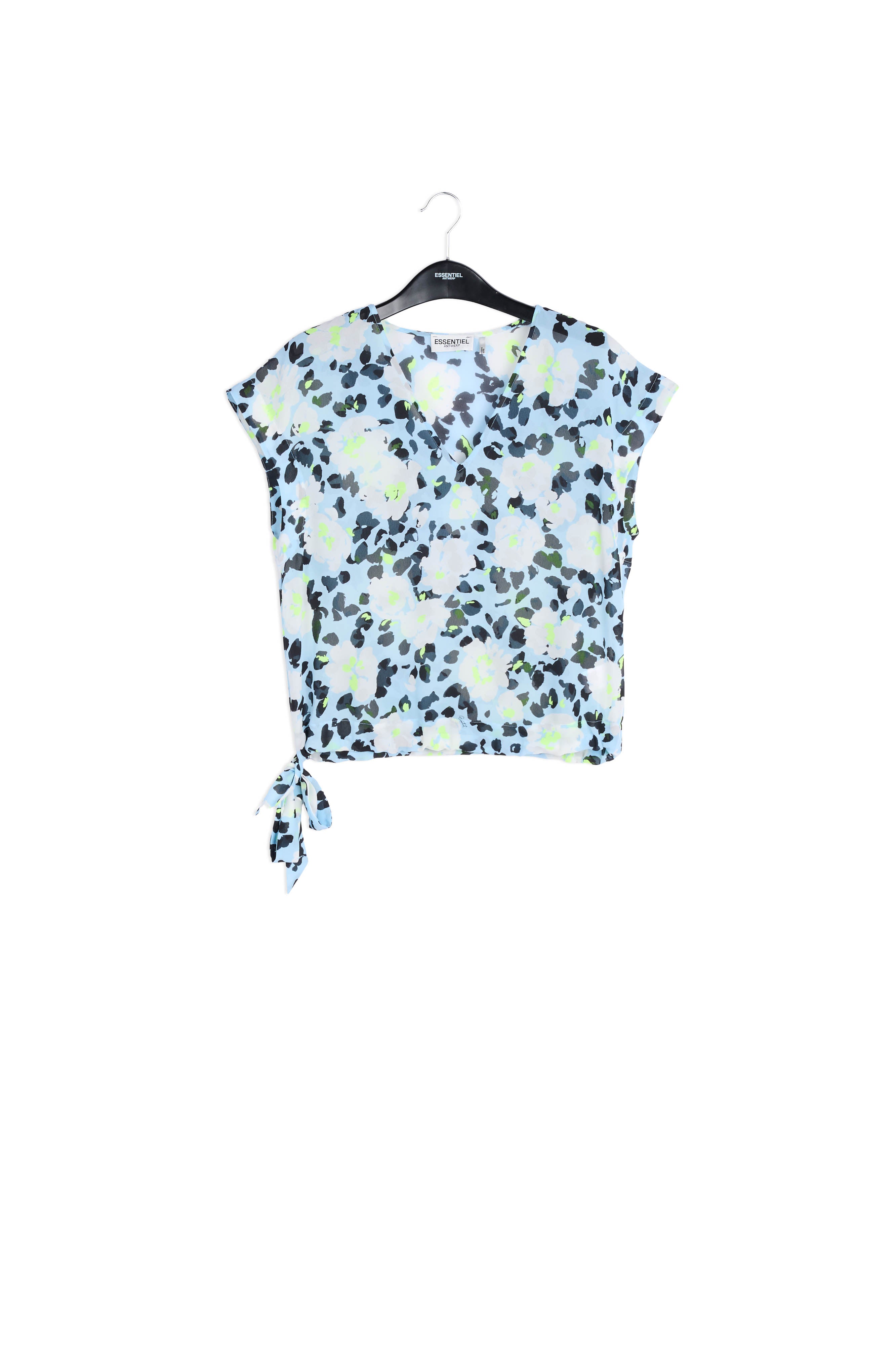 Top bleu pâle à imprimé floral RE—SSENTIEL | Essentiel second hand
