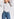 White mirror-embroidered puffed-sleeve shirt Faume - seconde main