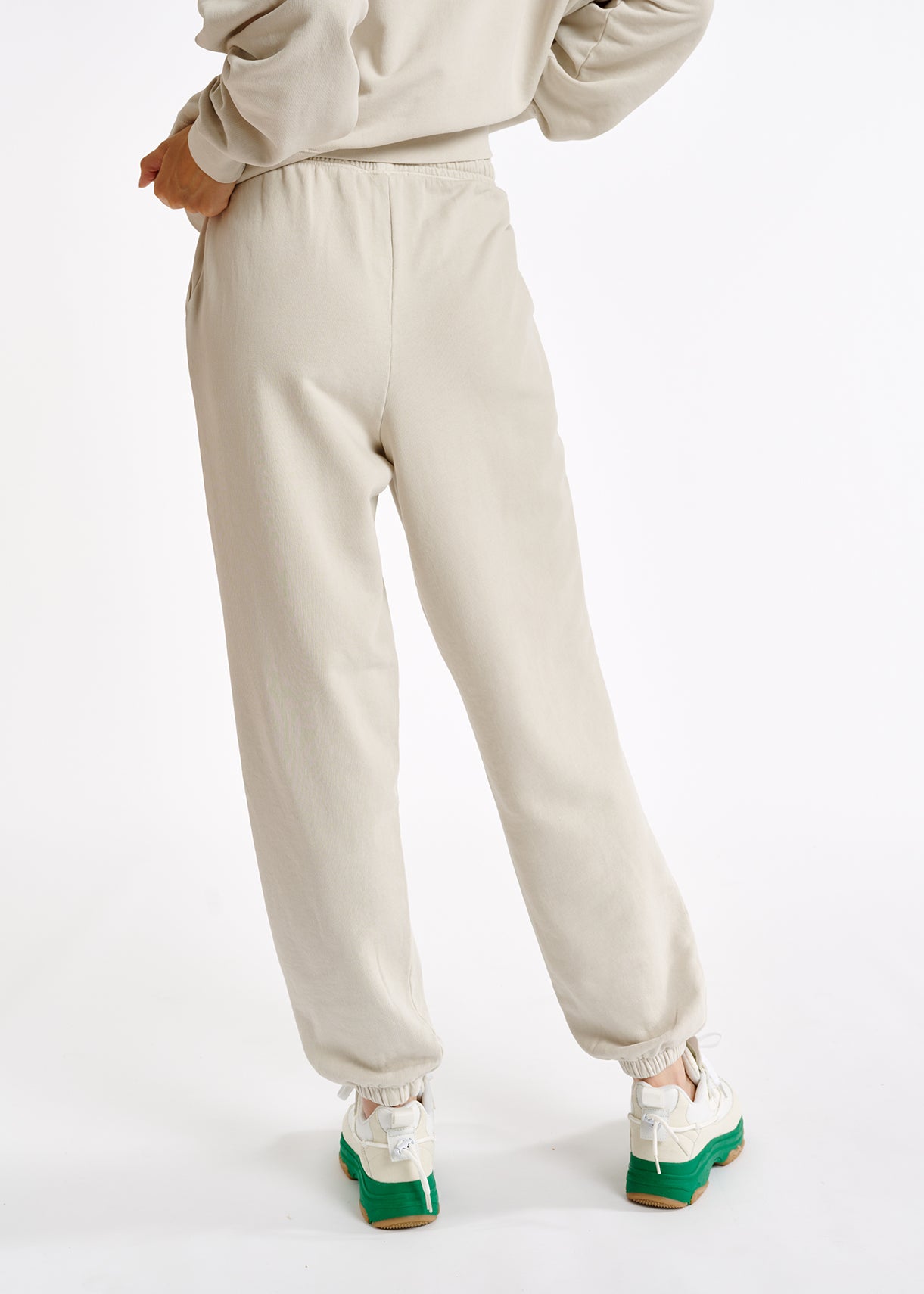 Off-white organic-cotton jersey sweatpants RE—SSENTIEL | Essentiel second hand