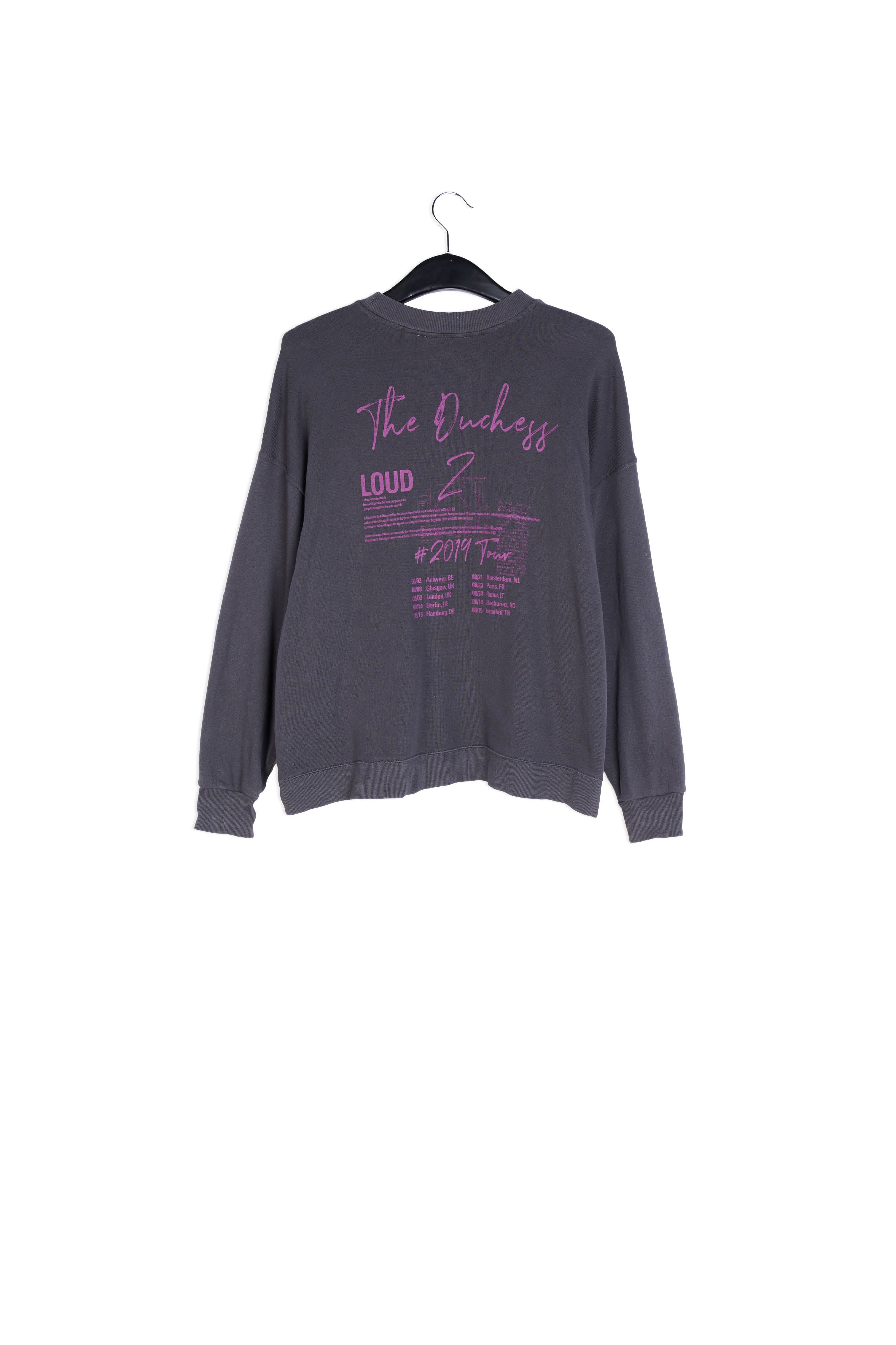 Black cotton-jersey 'Atomic cat' sweatshirt RE—SSENTIEL | Essentiel second hand