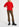 Top rouge à manches bouffantes Faume - seconde main