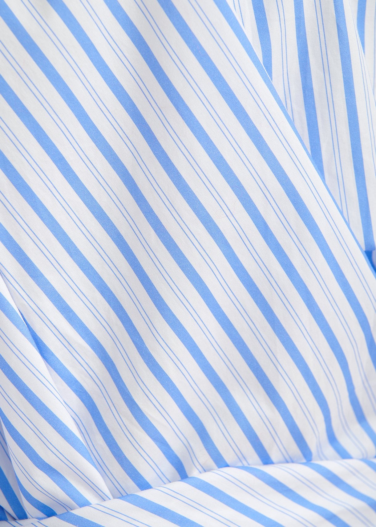 Mini robe en coton à  rayures blanches et bleues RE—SSENTIEL | Essentiel second hand