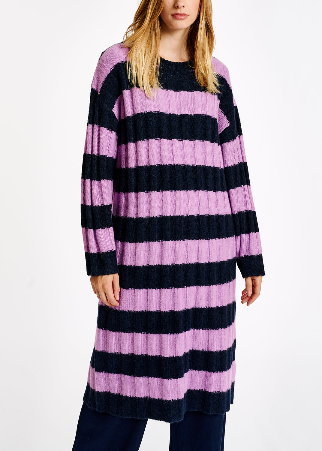 Astripes long dress RE—SSENTIEL | Essentiel second hand