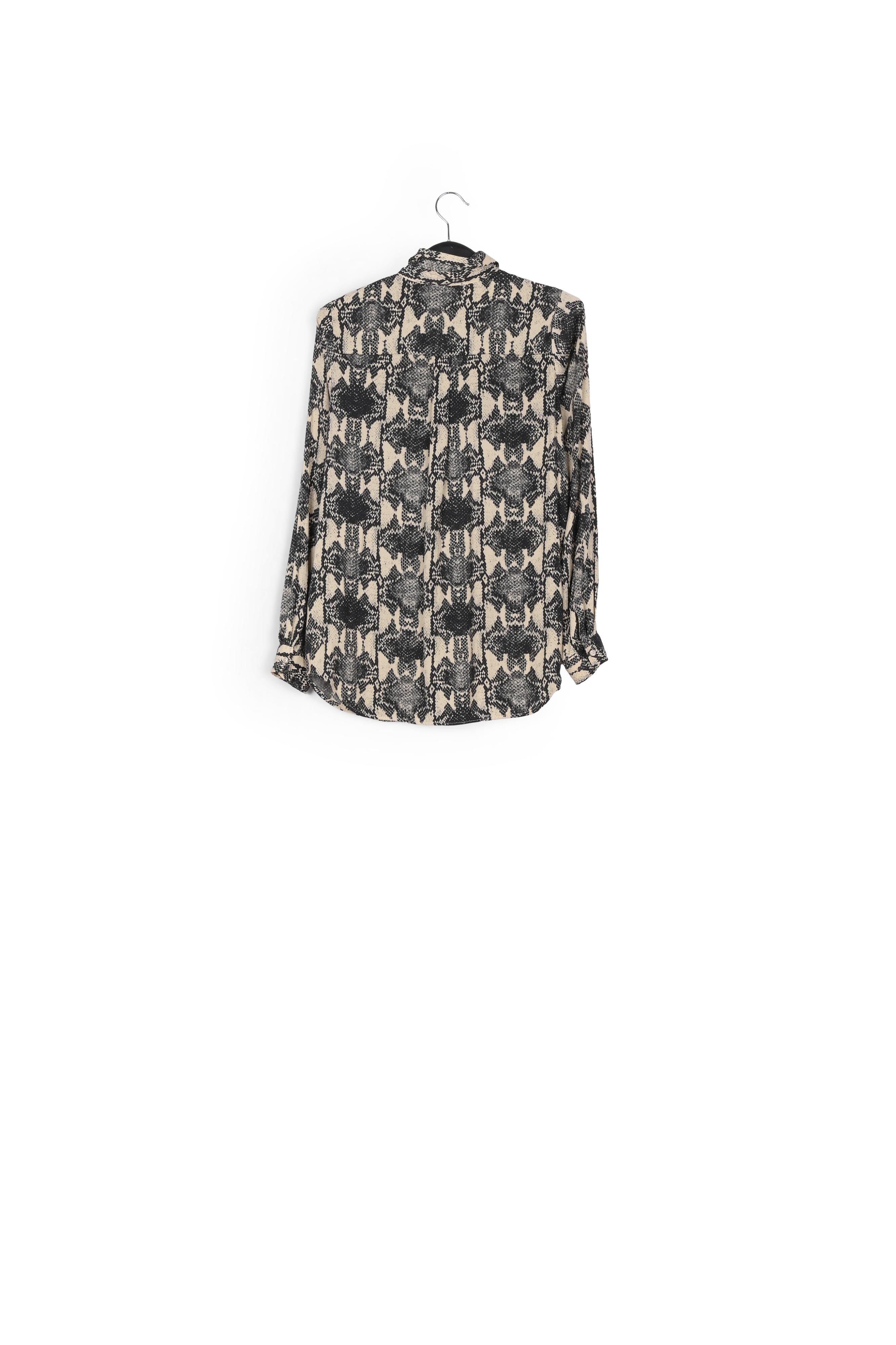 Chemise blanc cassé à imprimé serpent RE—SSENTIEL | Essentiel second hand