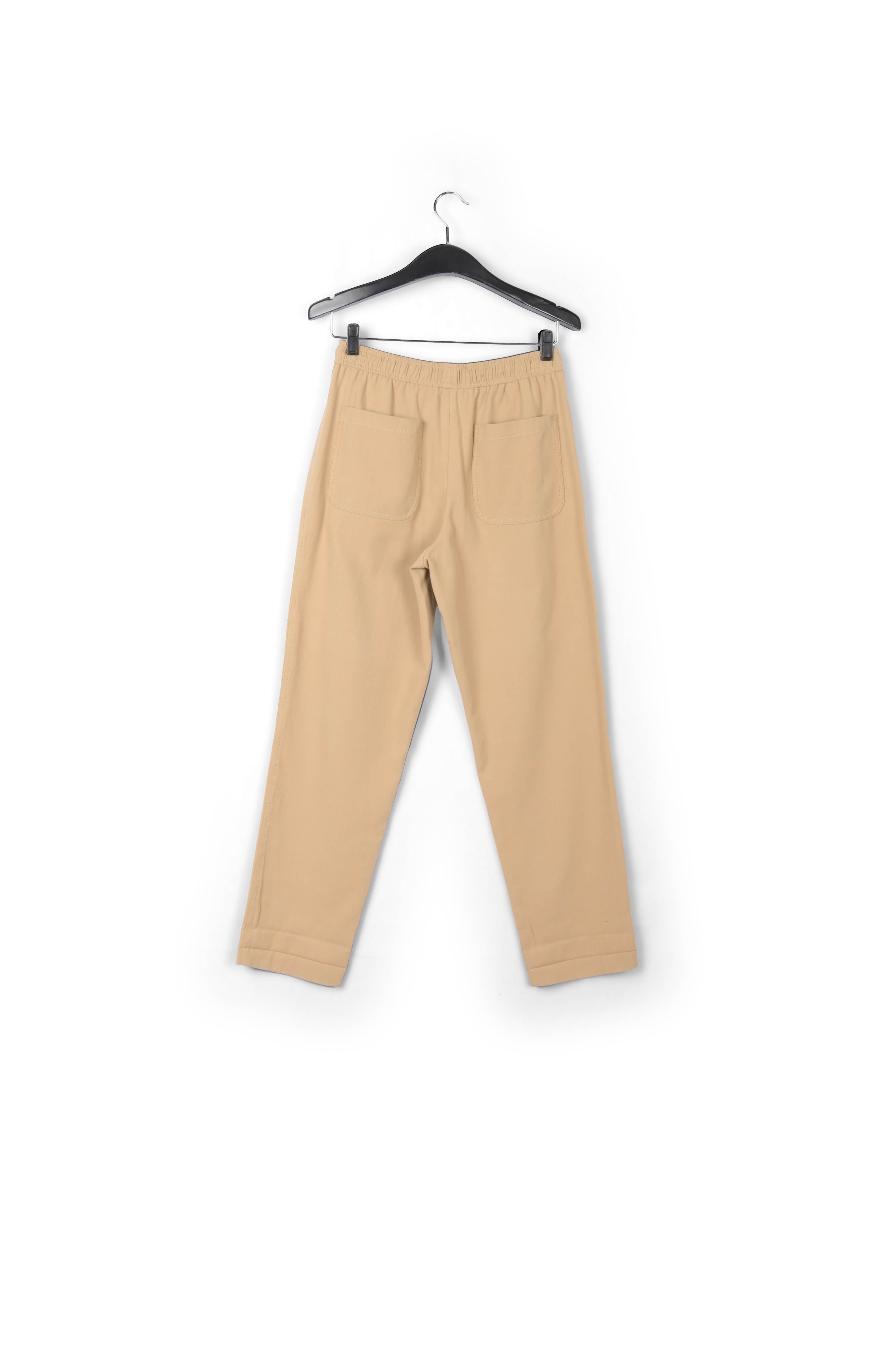 Beige cotton tapered pants RE—SSENTIEL | Essentiel second hand