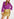 Paarse top met pofschouders Faume - seconde main