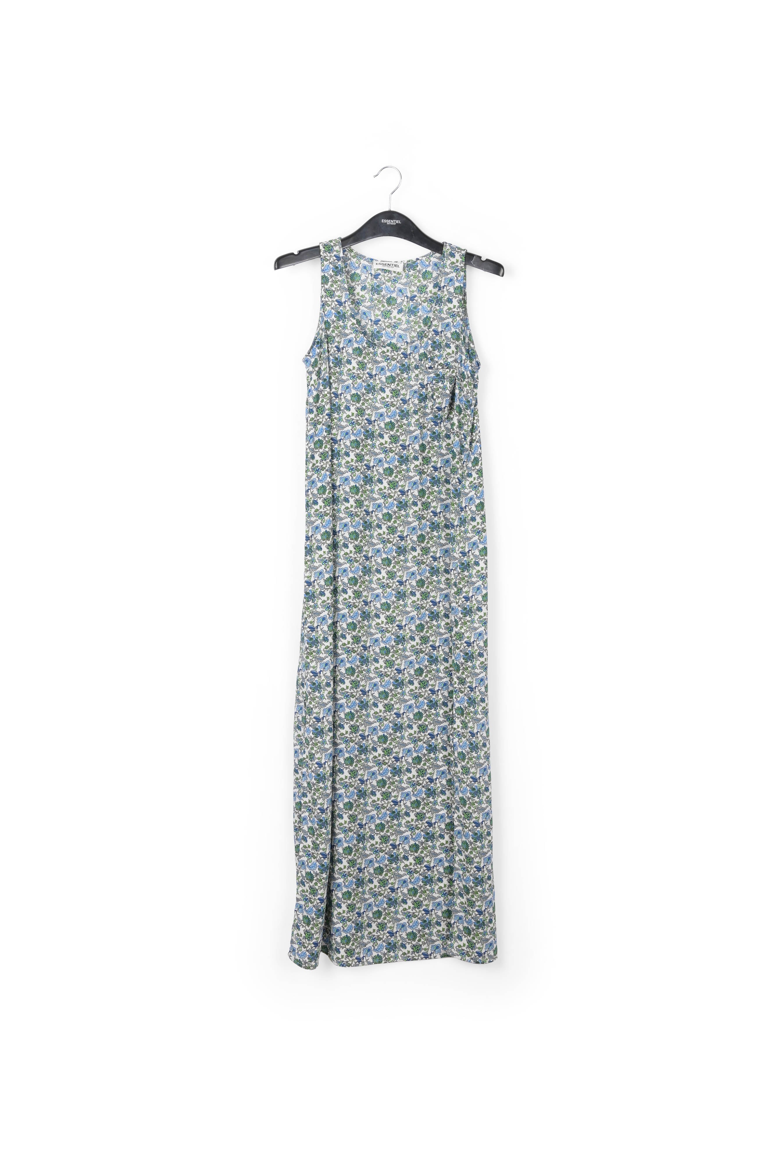 Floral print sleeveless maxi dress with rhinestones RE—SSENTIEL | Essentiel second hand