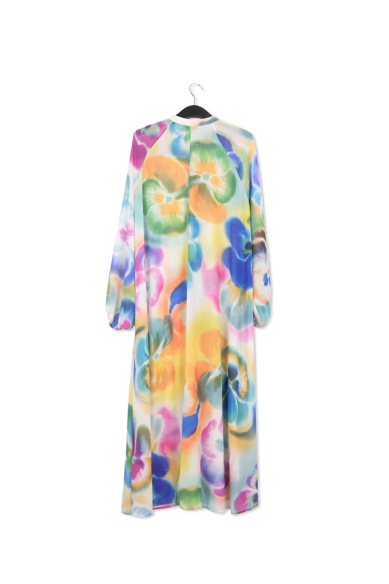 Multicolor floral print midi-length shirt dress RE—SSENTIEL | Essentiel second hand