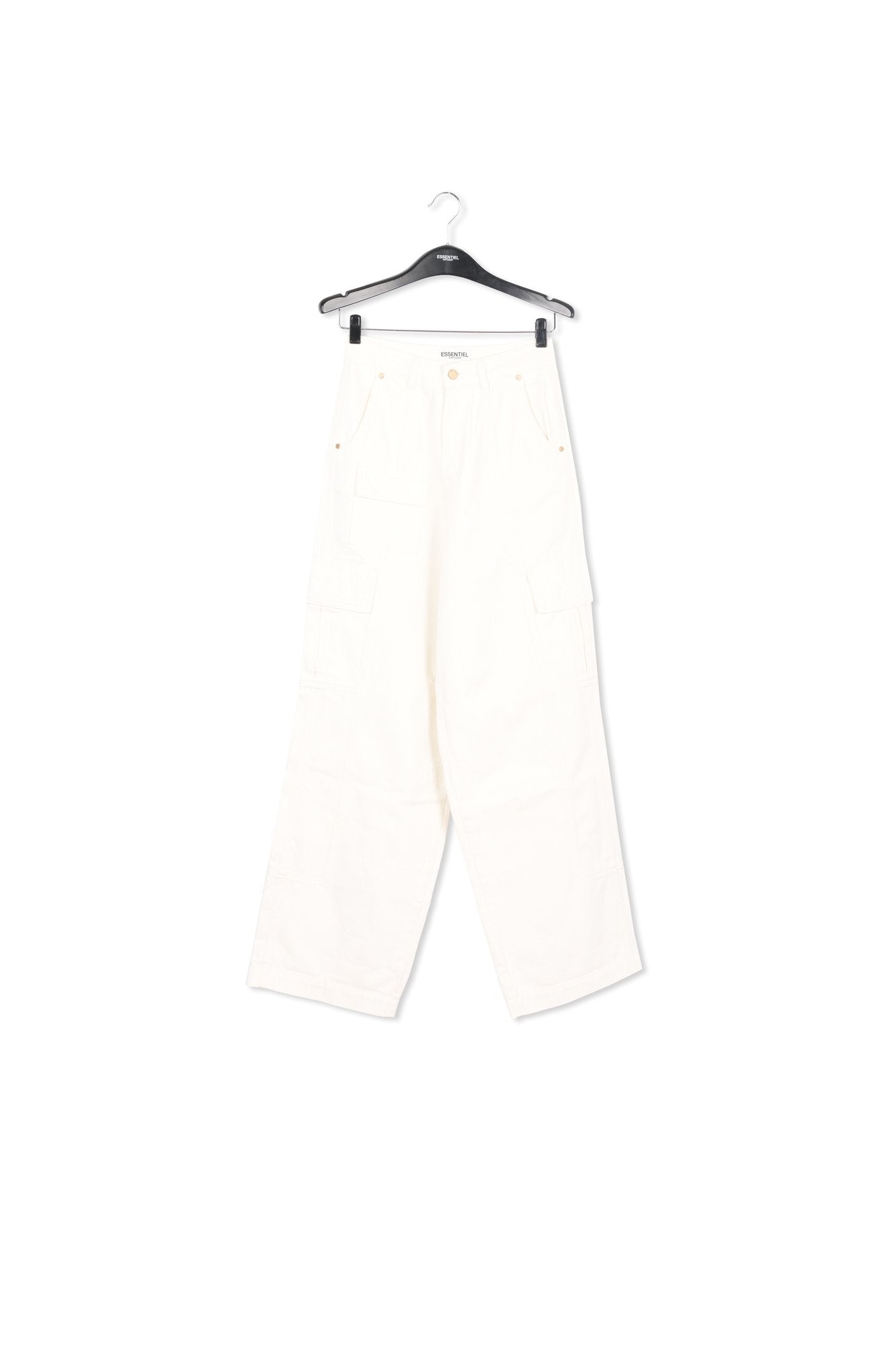 Jean treillis blanc cassé à  jambes larges RE—SSENTIEL | Essentiel second hand