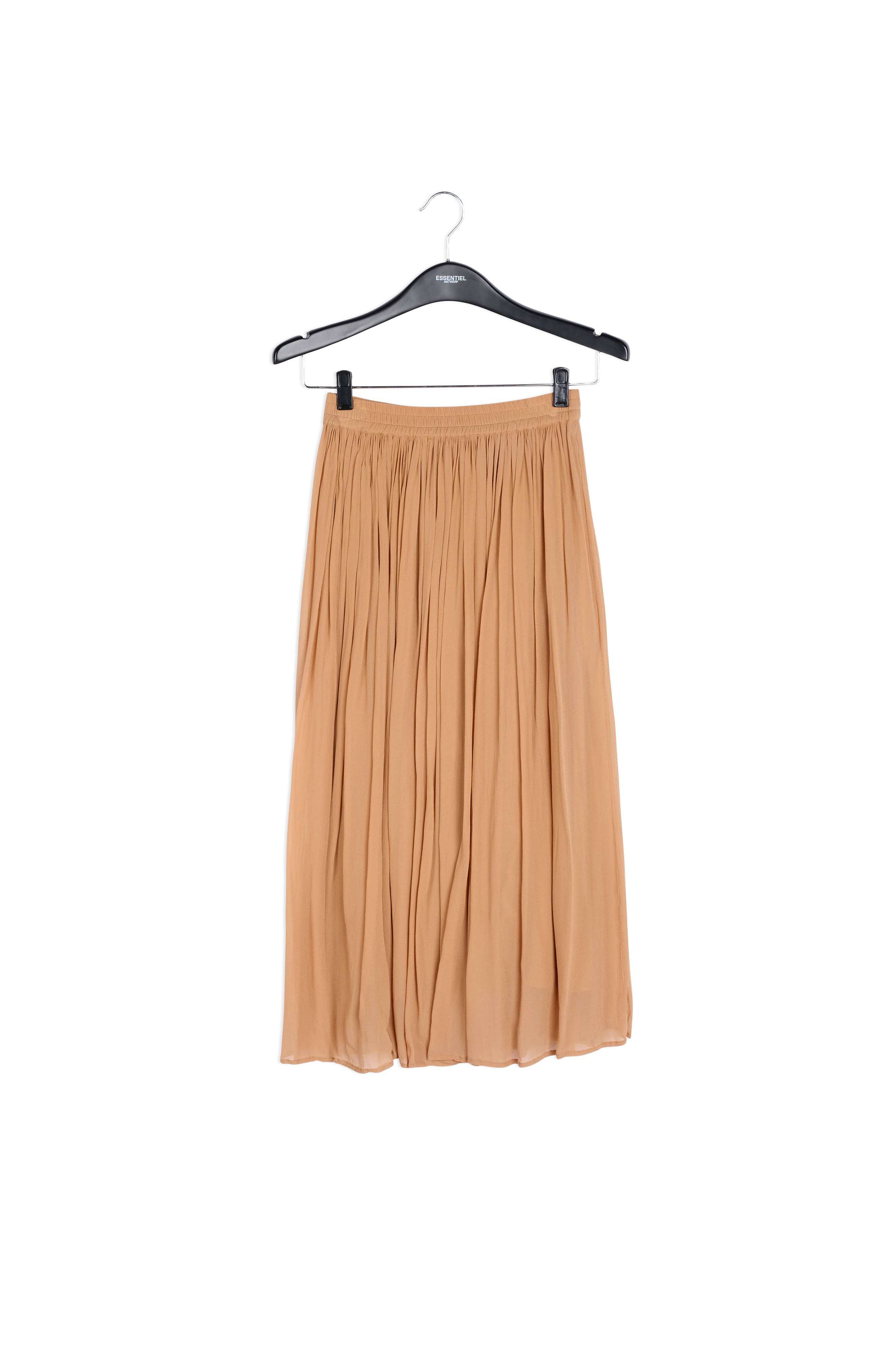 Tan maxi-lenght skirt RE—SSENTIEL | Essentiel second hand