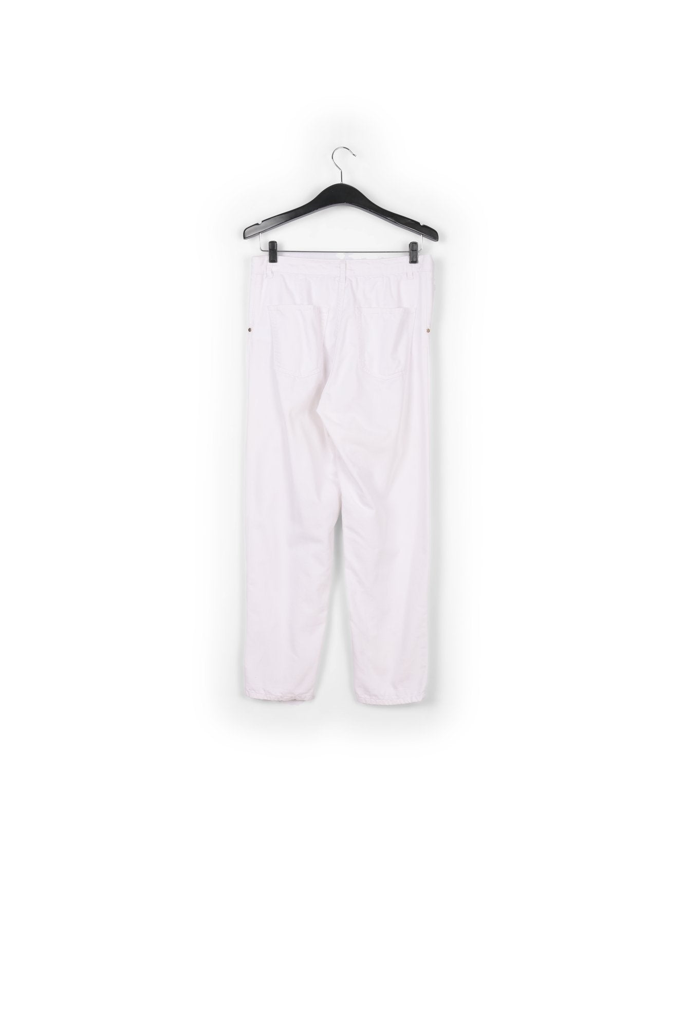 White loose-fit denim pants RE—SSENTIEL | Essentiel second hand