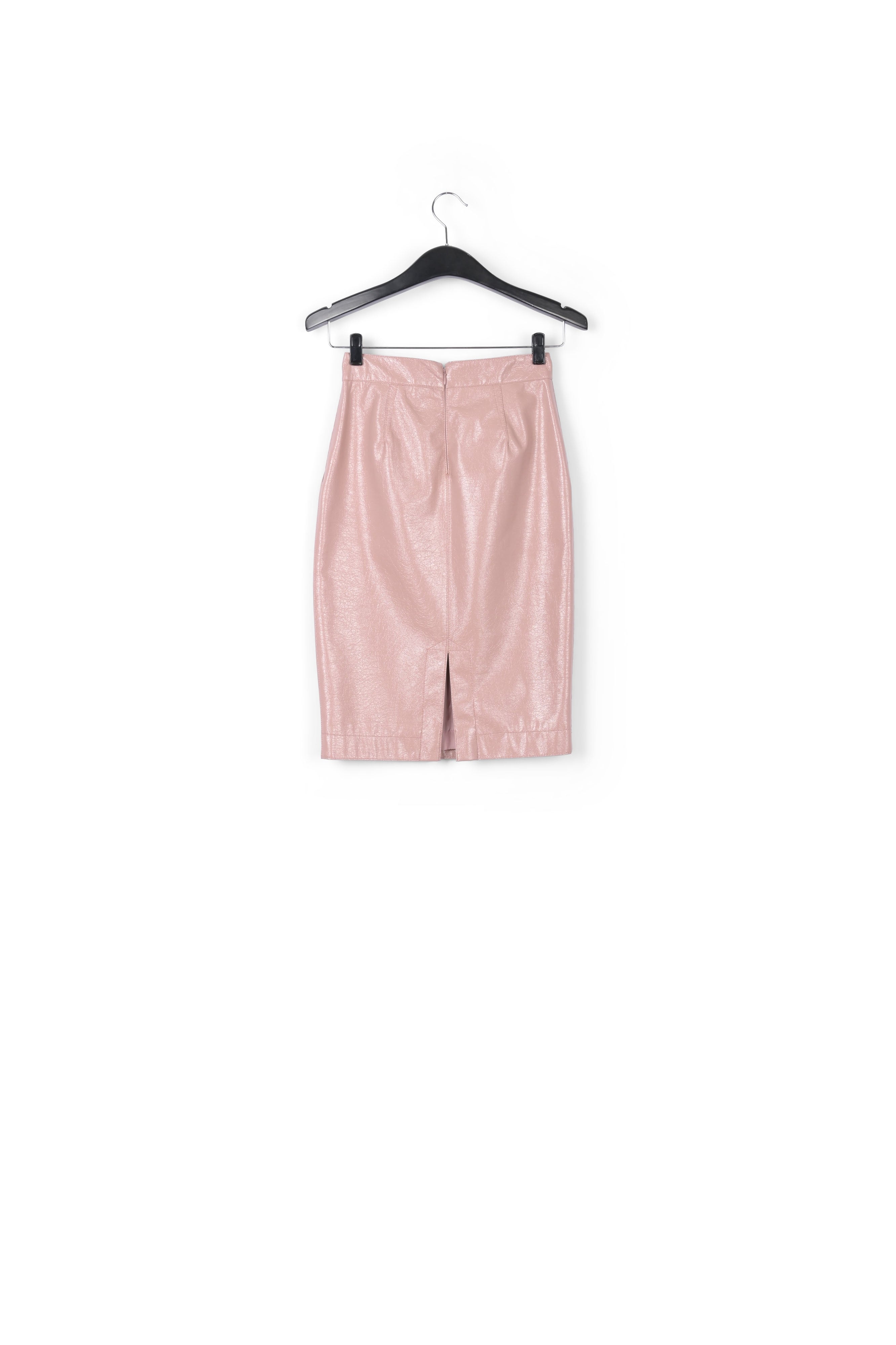 Pink leather-look pencil skirt RE—SSENTIEL | Essentiel second hand