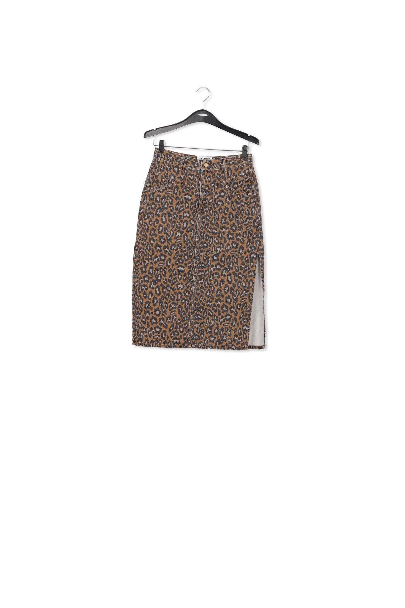 Print Denim miniskirt RE—SSENTIEL | Essentiel second hand