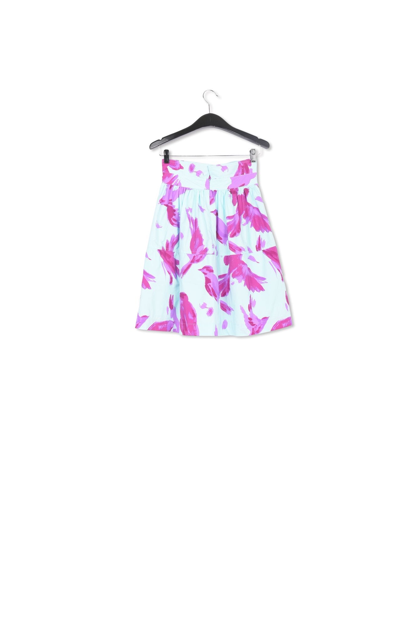 Light blue and purple gathered mini skirt RE—SSENTIEL | Essentiel second hand