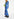 Maxi-jurk van jersey met wit en blauwe bloemenprint Faume - seconde main