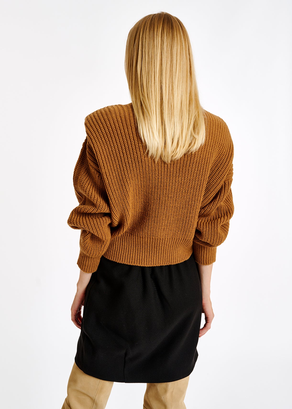 Pull camel à épaulettes RE—SSENTIEL | Essentiel second hand