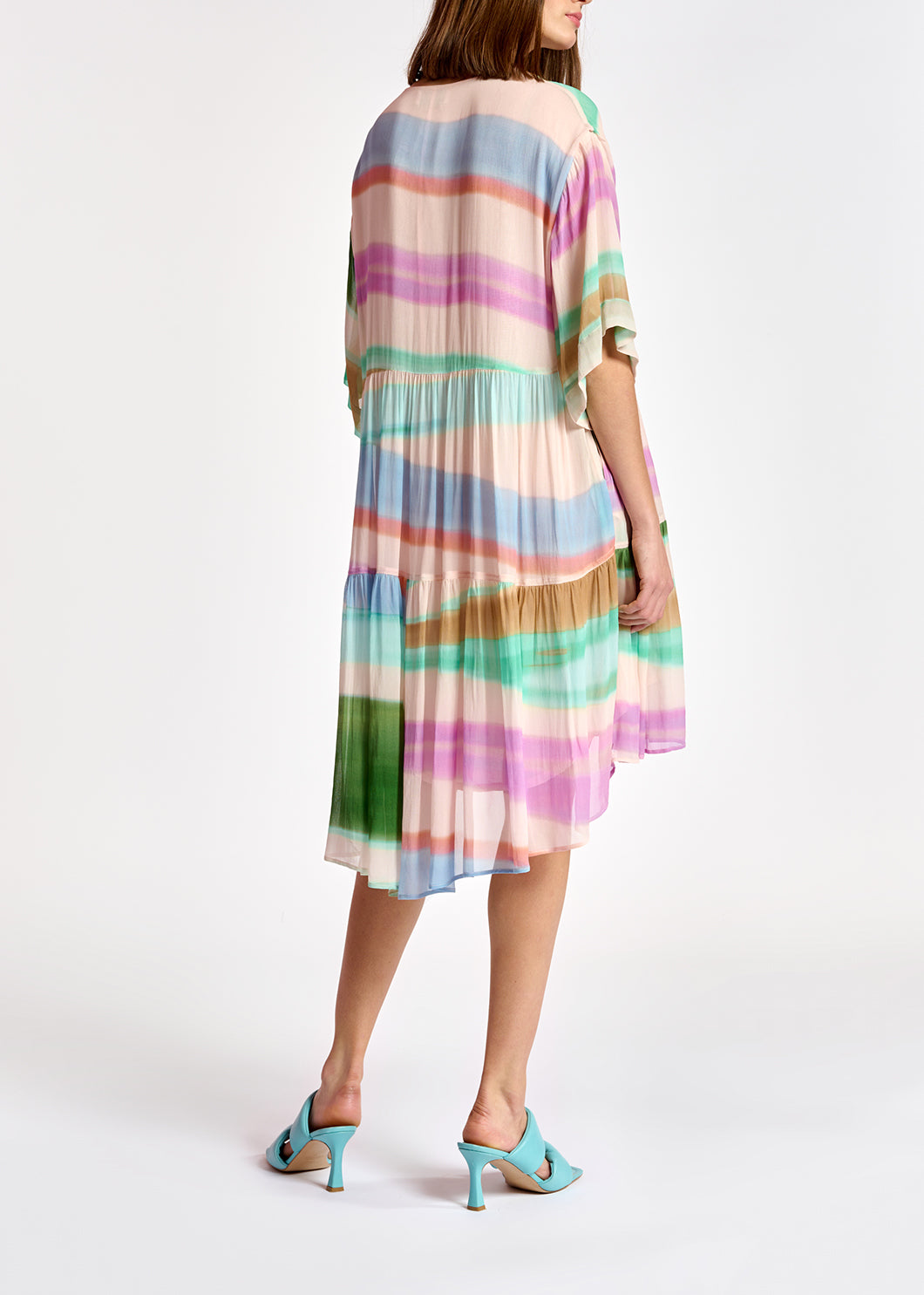 Multicolor tiered mini dress RE—SSENTIEL | Essentiel second hand