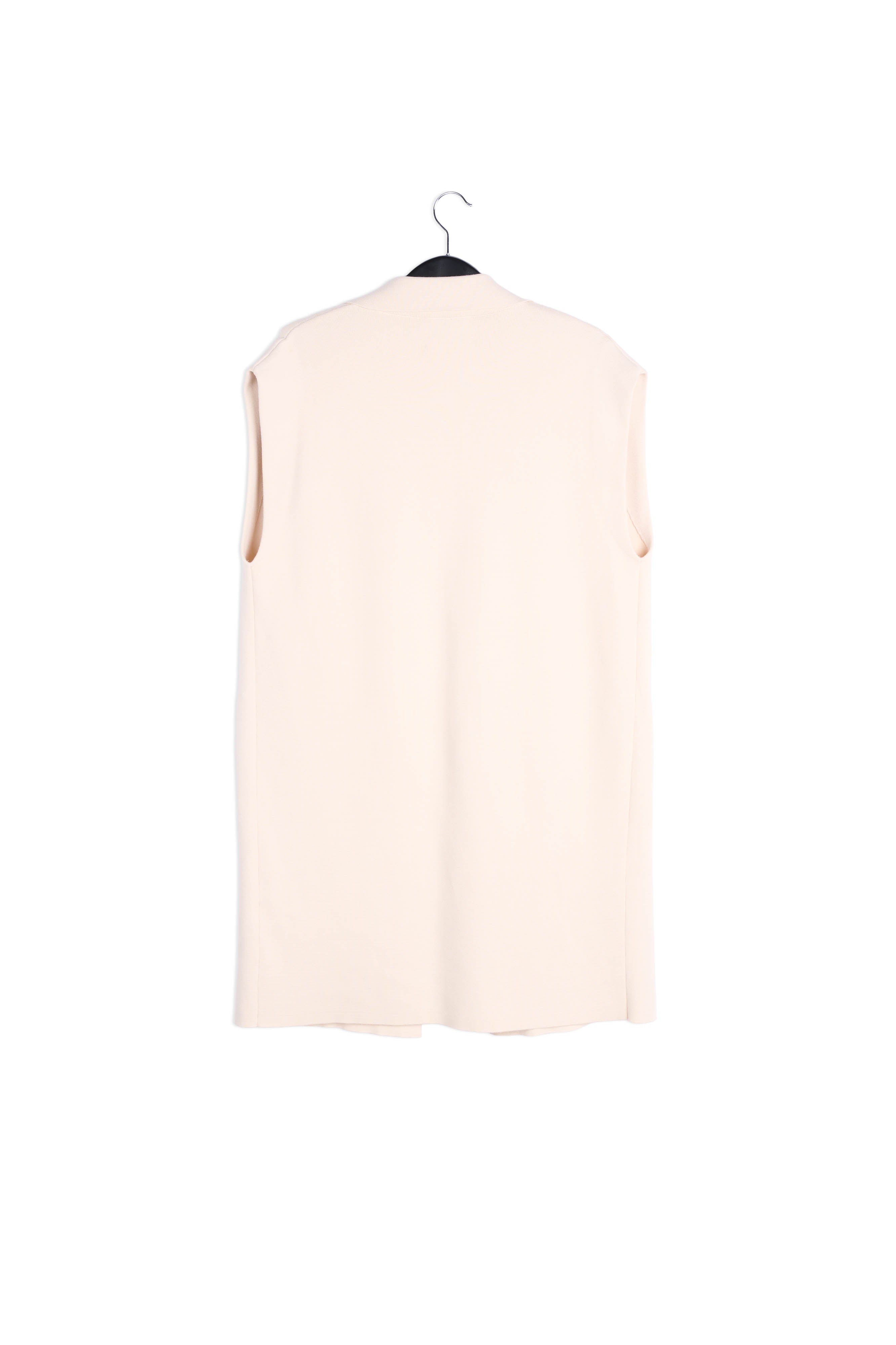 Gebroken witte cardigan zonder mouwen RE—SSENTIEL | Essentiel second hand