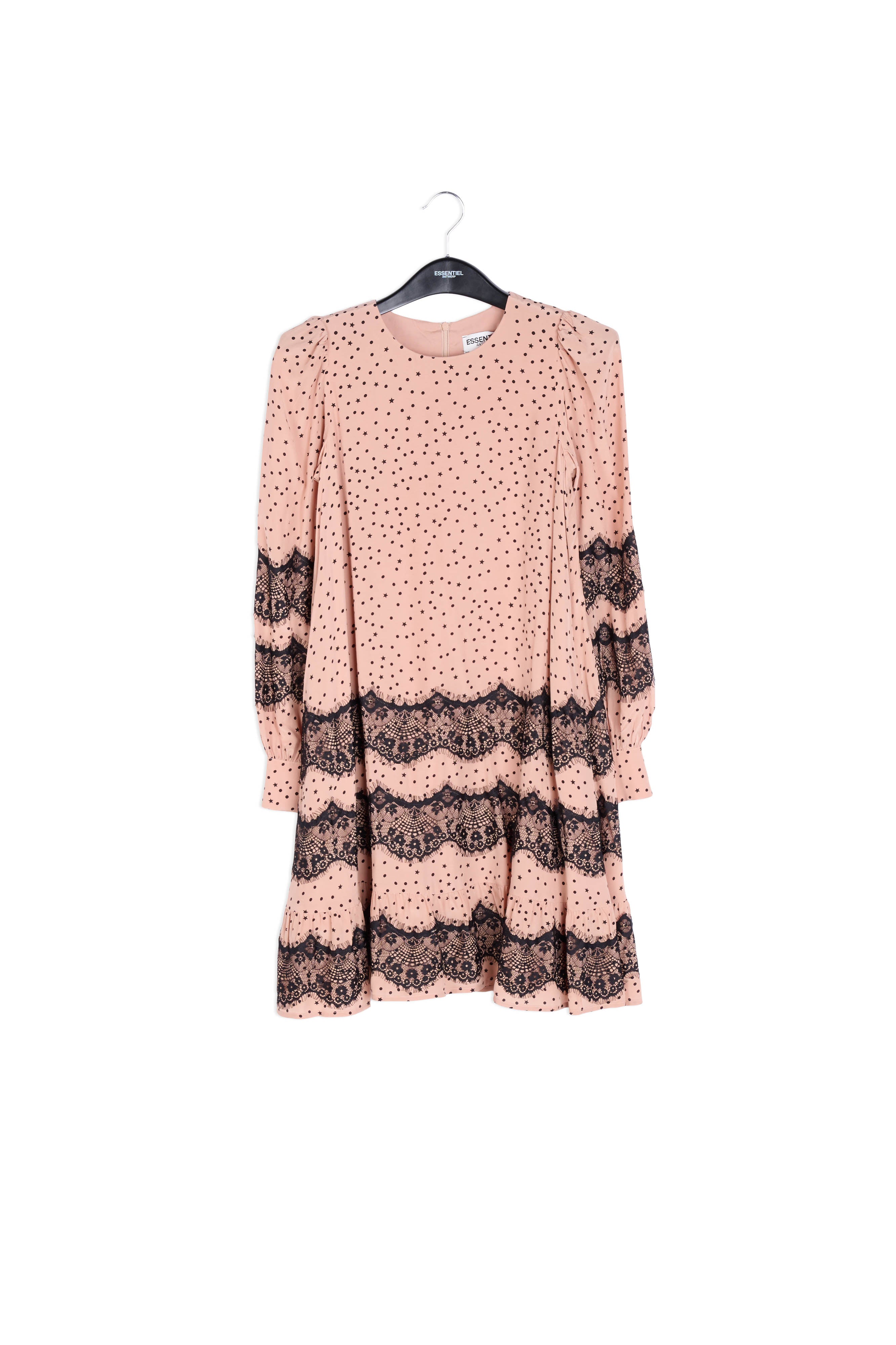 Peach lace-trimmed mini dress RE—SSENTIEL | Essentiel second hand