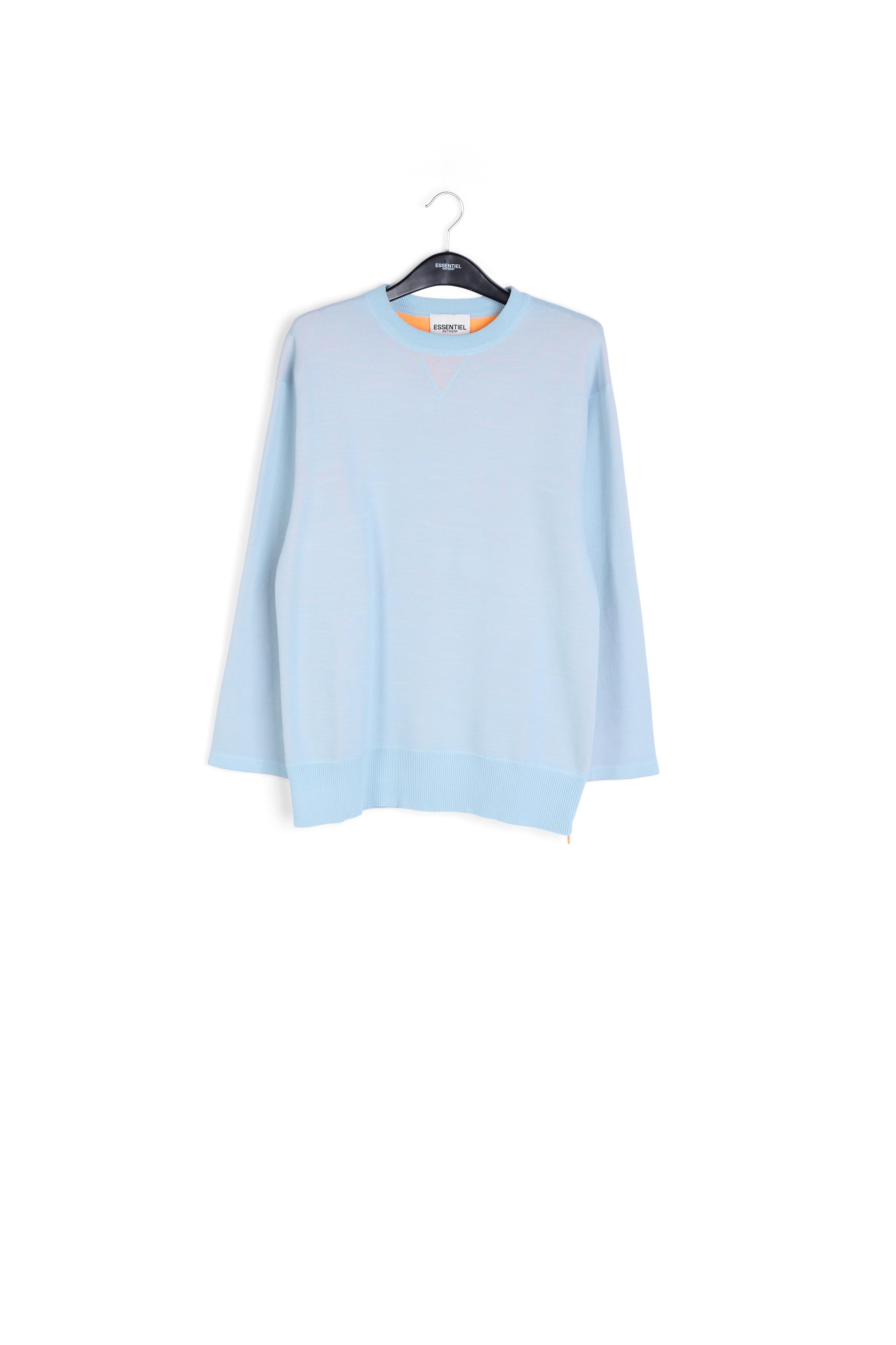 Light blue sweater with boxy cut RE—SSENTIEL | Essentiel second hand