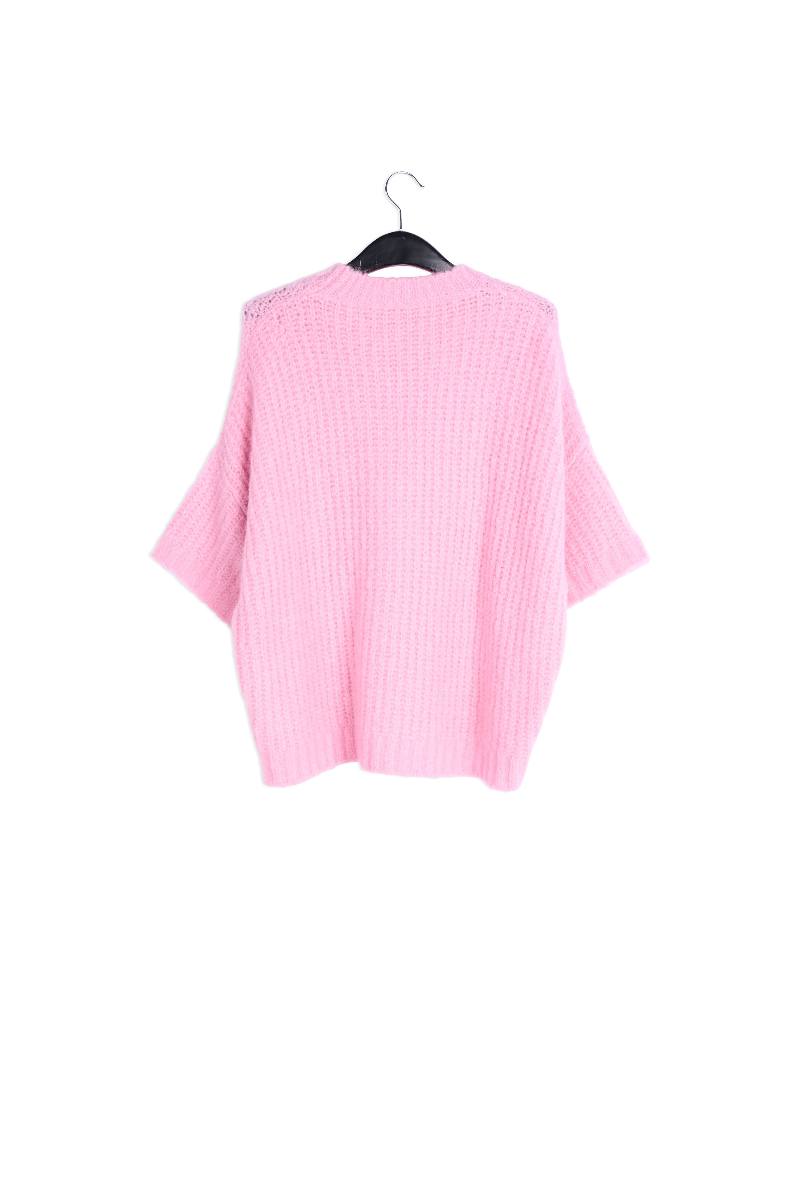 Pink boxy cut knit sweater RE—SSENTIEL | Essentiel second hand