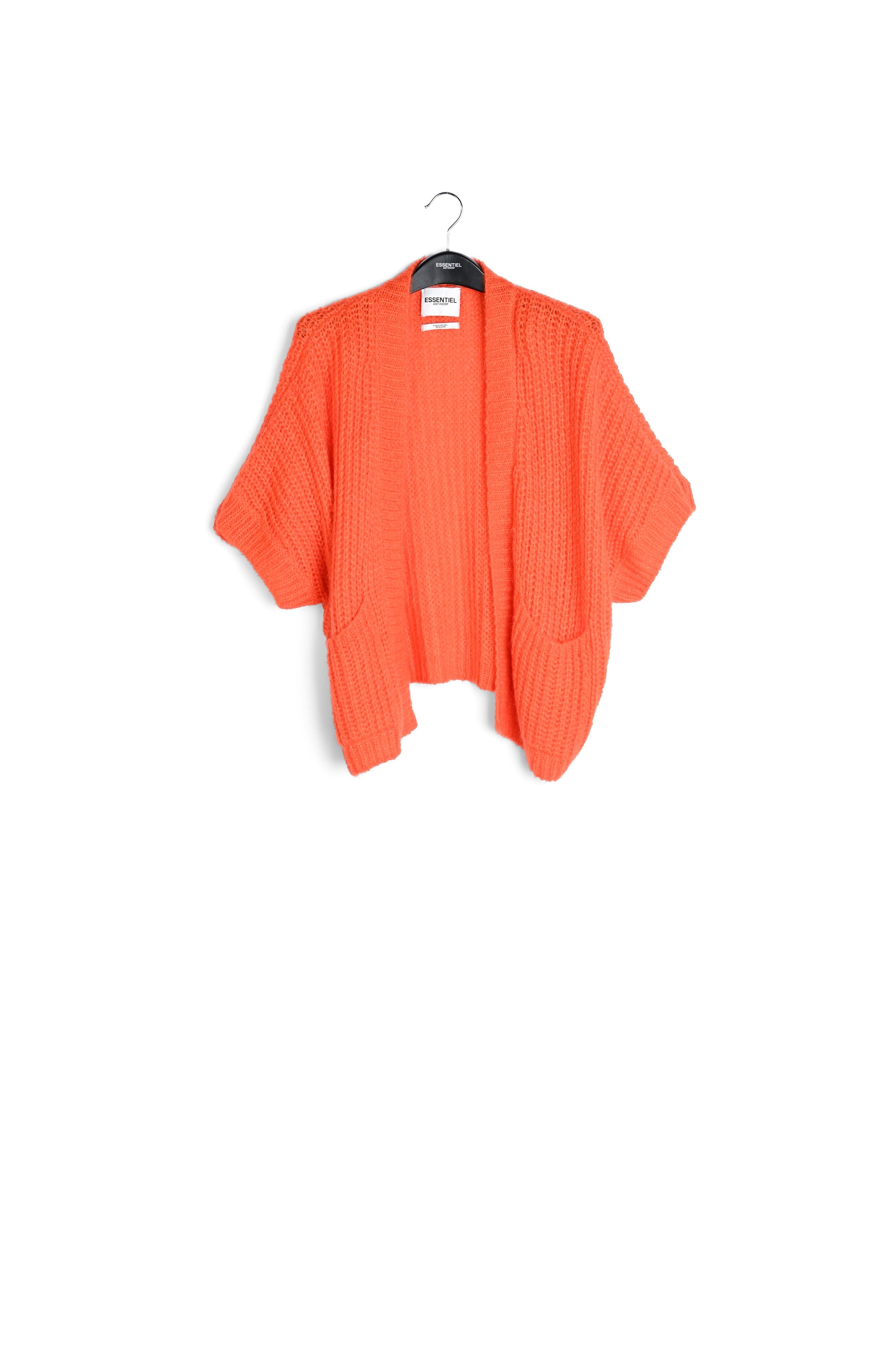 Orange mohair-blend cardigan RE—SSENTIEL | Essentiel second hand