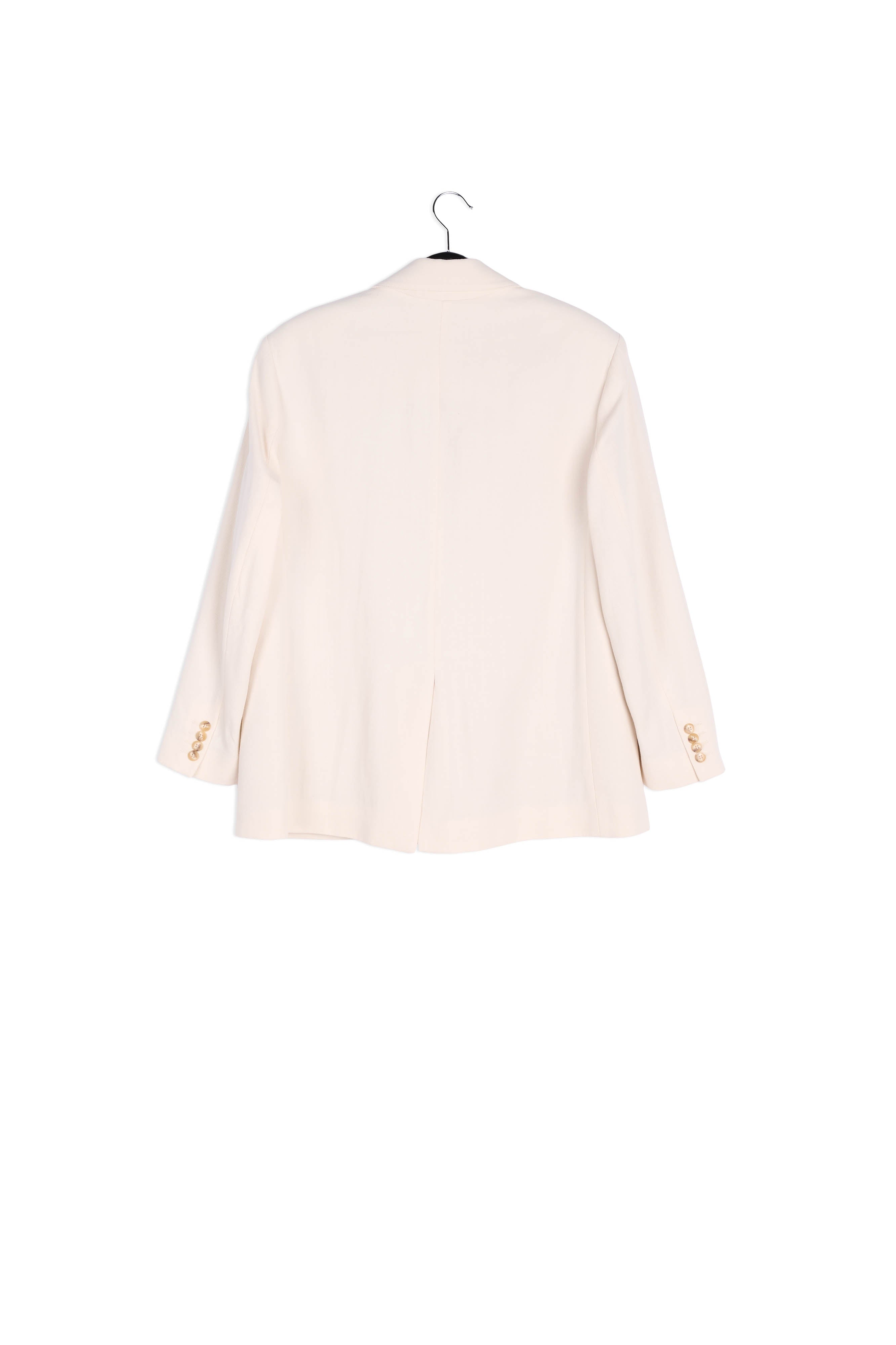 Ecru oversized cotton blazer RE—SSENTIEL | Essentiel second hand