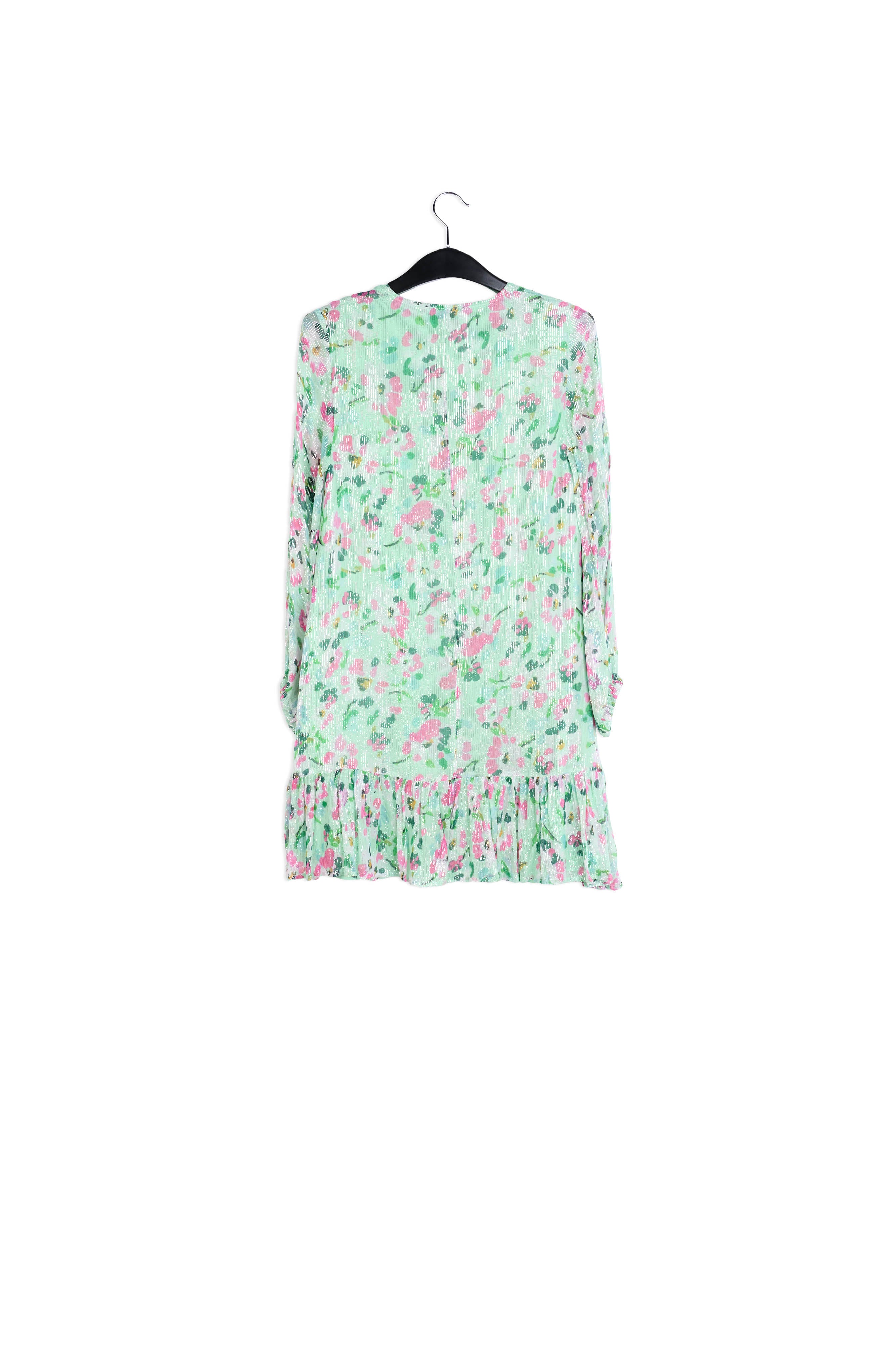 Mint green floral-print a-line dress RE—SSENTIEL | Essentiel second hand