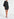 Black cotton-polin dress with sequin details Faume - seconde main