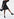 Black lace-trimmed mini dress Faume - seconde main