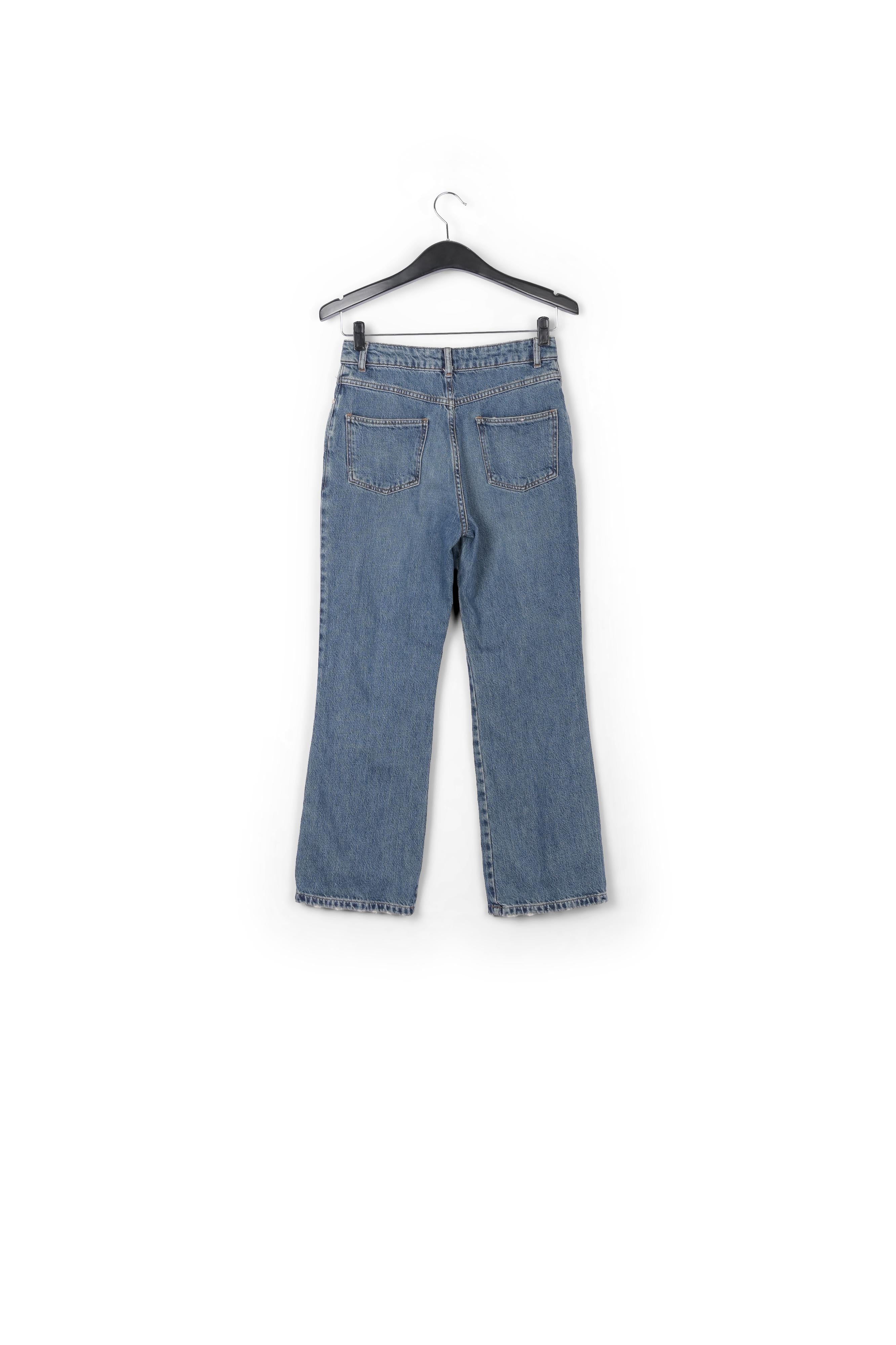 Blauwe jeans met wijd uitlopende pijpen RE—SSENTIEL | Essentiel second hand