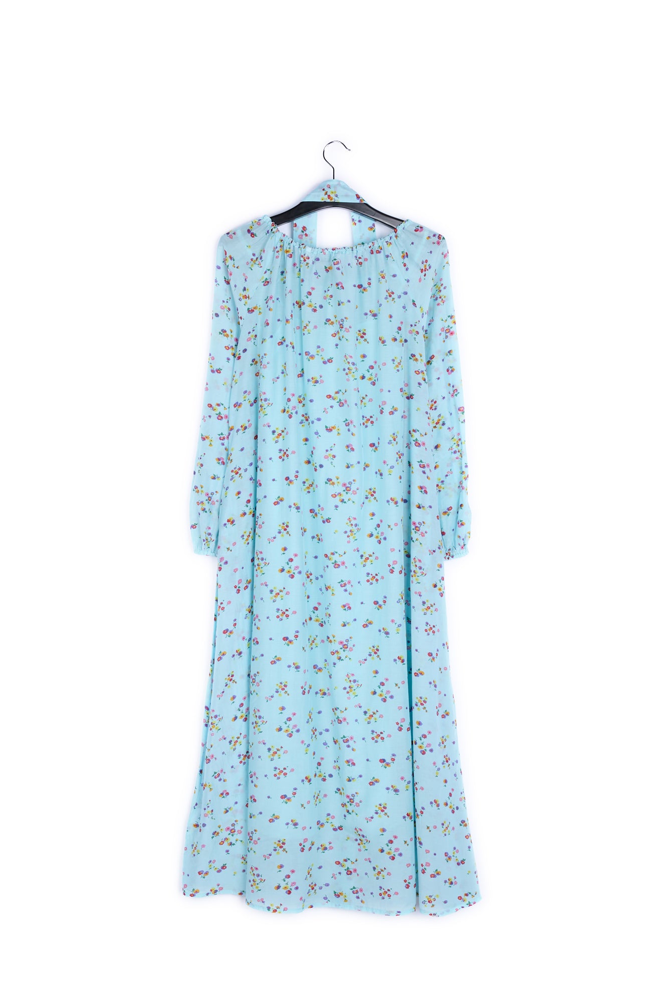 Light blue floral maxi dress RE—SSENTIEL | Essentiel second hand
