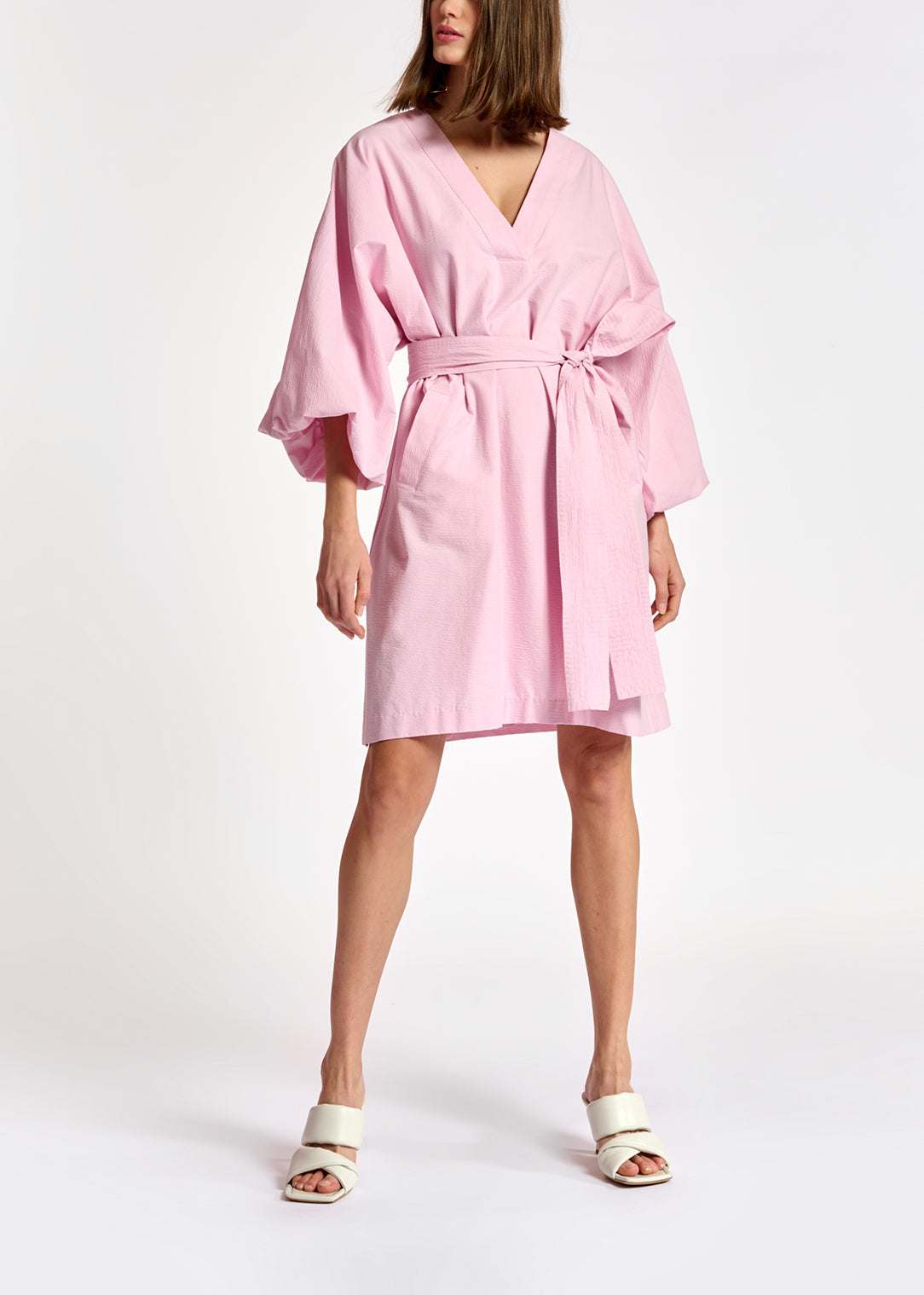 Light pink mini-length dress RE—SSENTIEL | Essentiel second hand