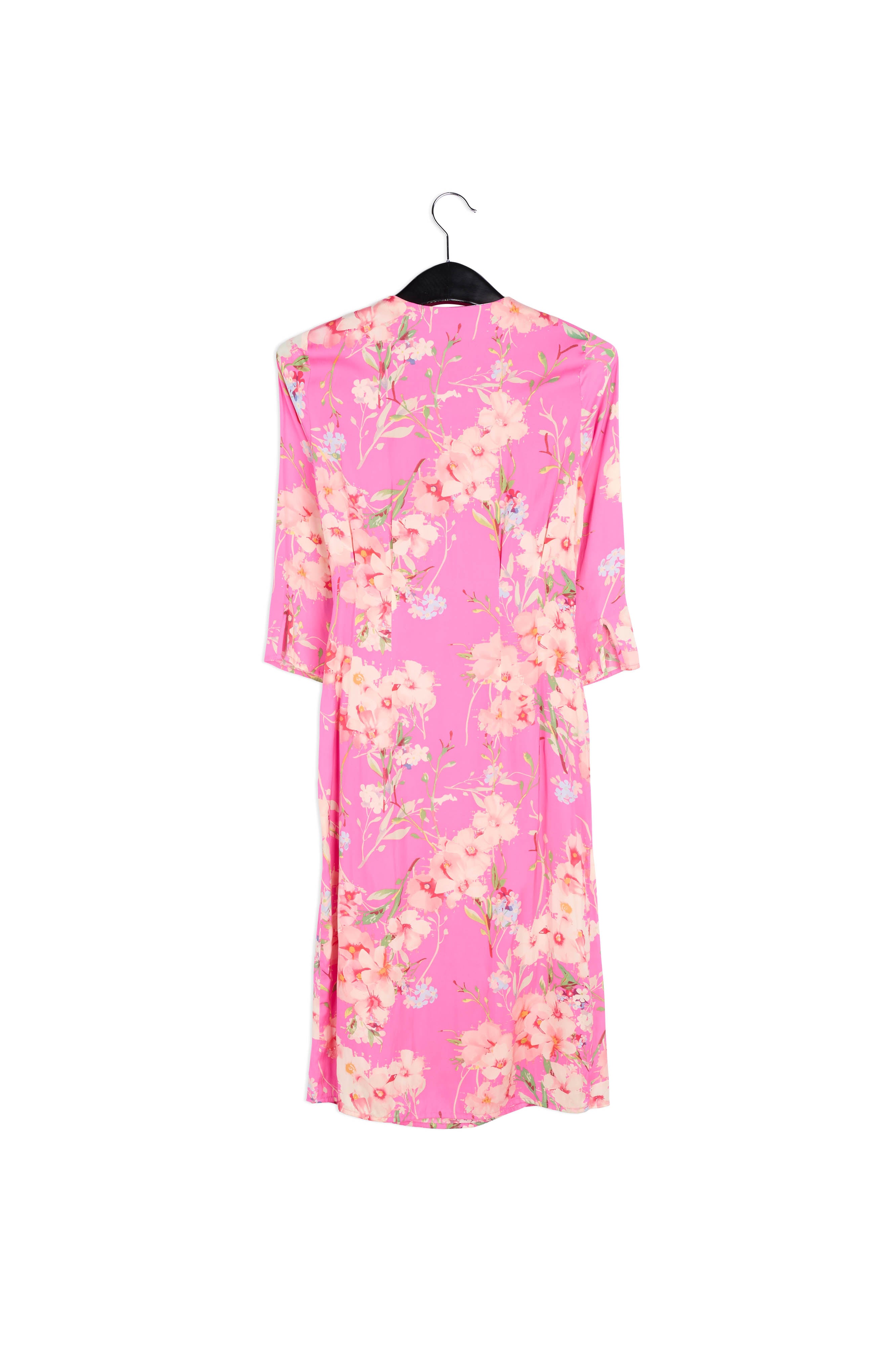 Khaki floral wrap dress RE—SSENTIEL | Essentiel second hand